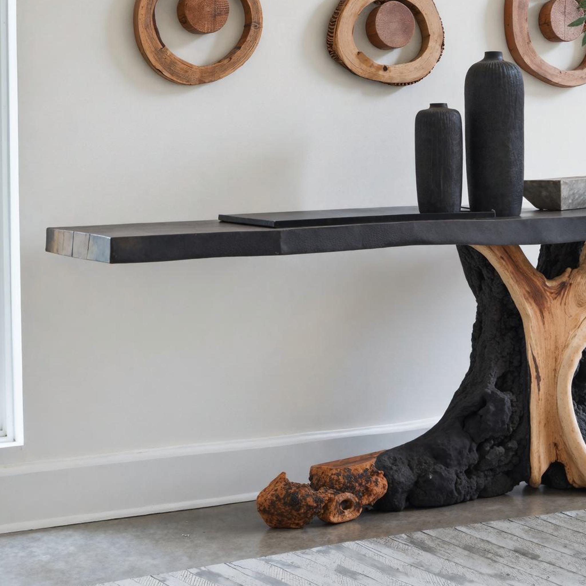 Living Edge Cantilevered Console Table Decoration SILDTCS141