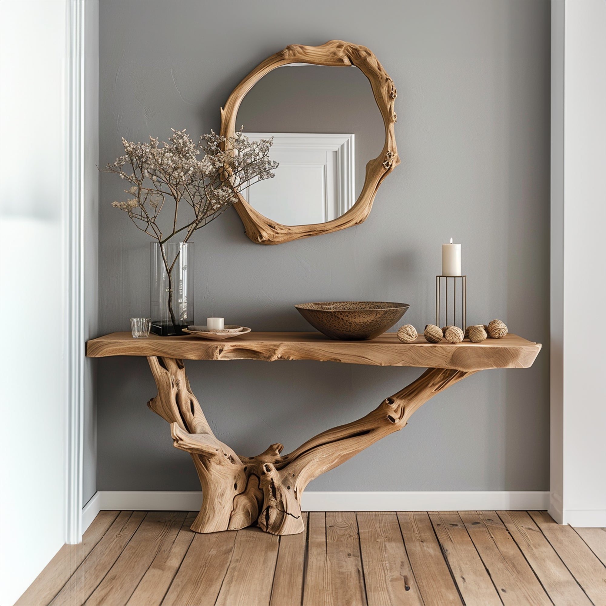 Wood Entry Console Table CT27