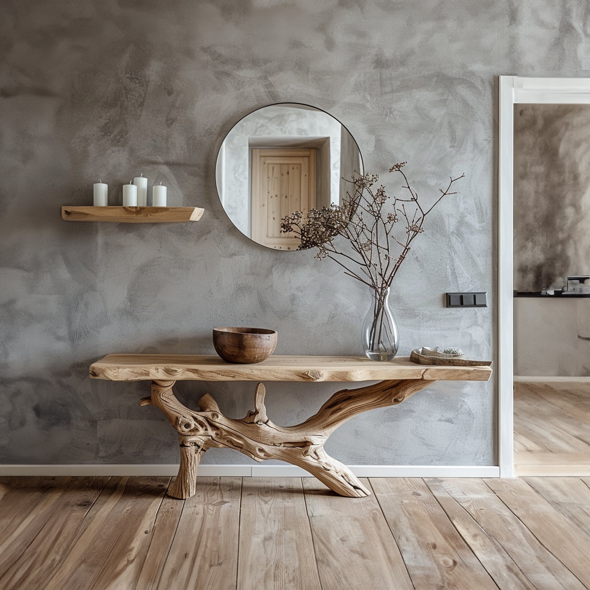 Reclaimed Wood Entryway Table CT24