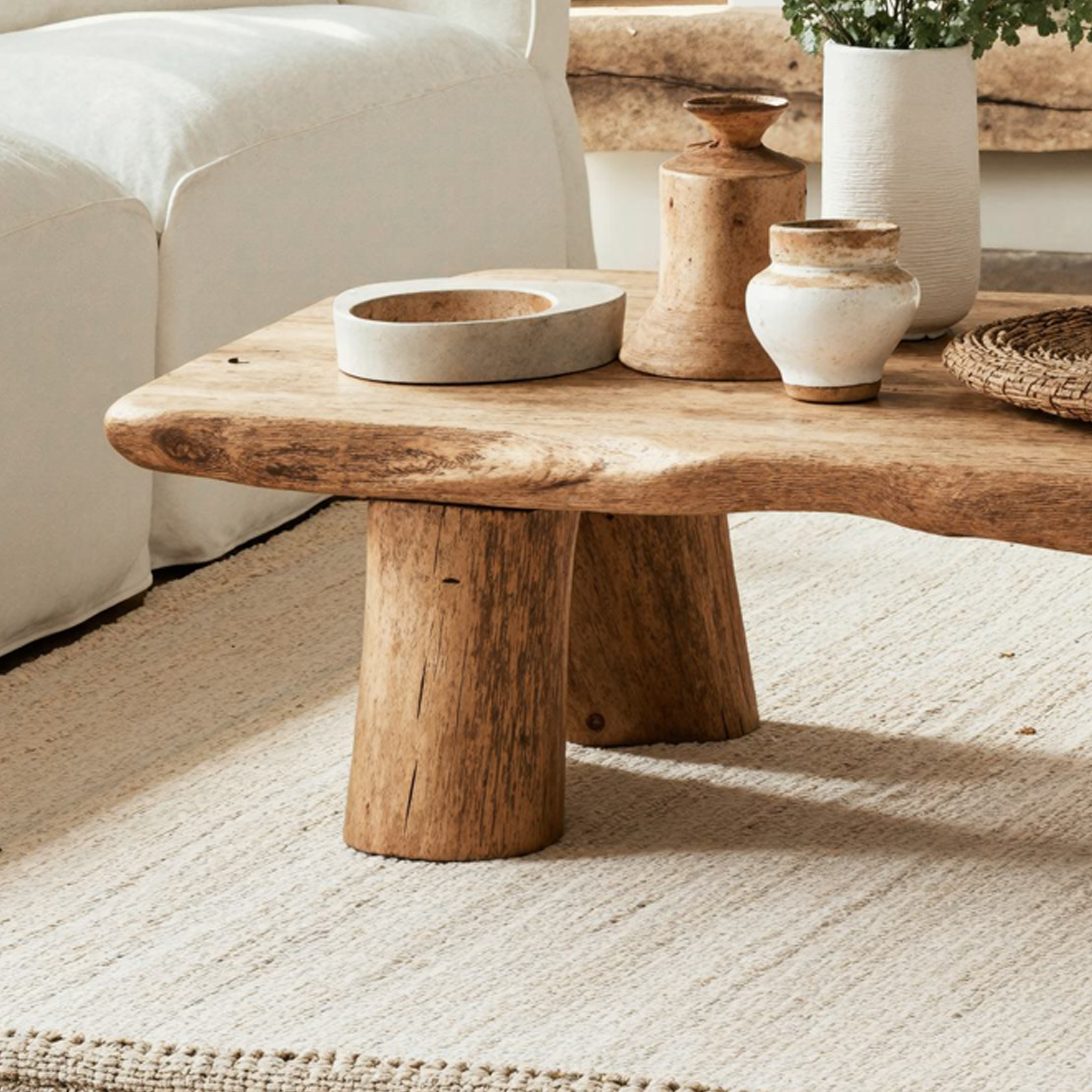 Farmhouse Wood Coffee Table For Living Room SILDTCF061