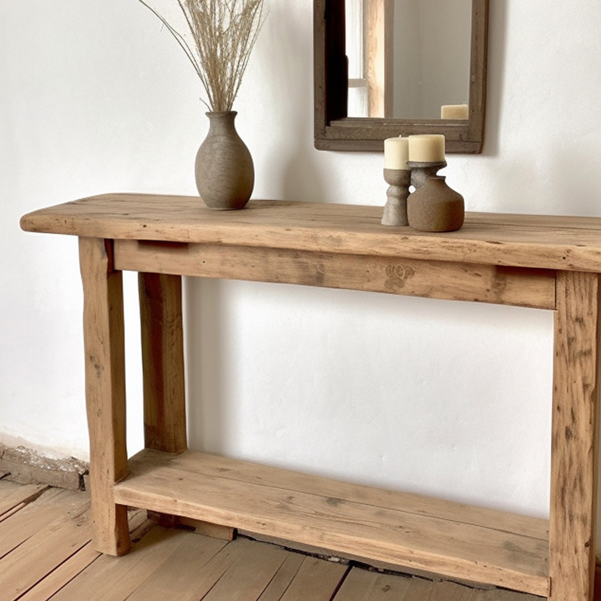 Rustic Side Table Modern Custom SILDTCS002