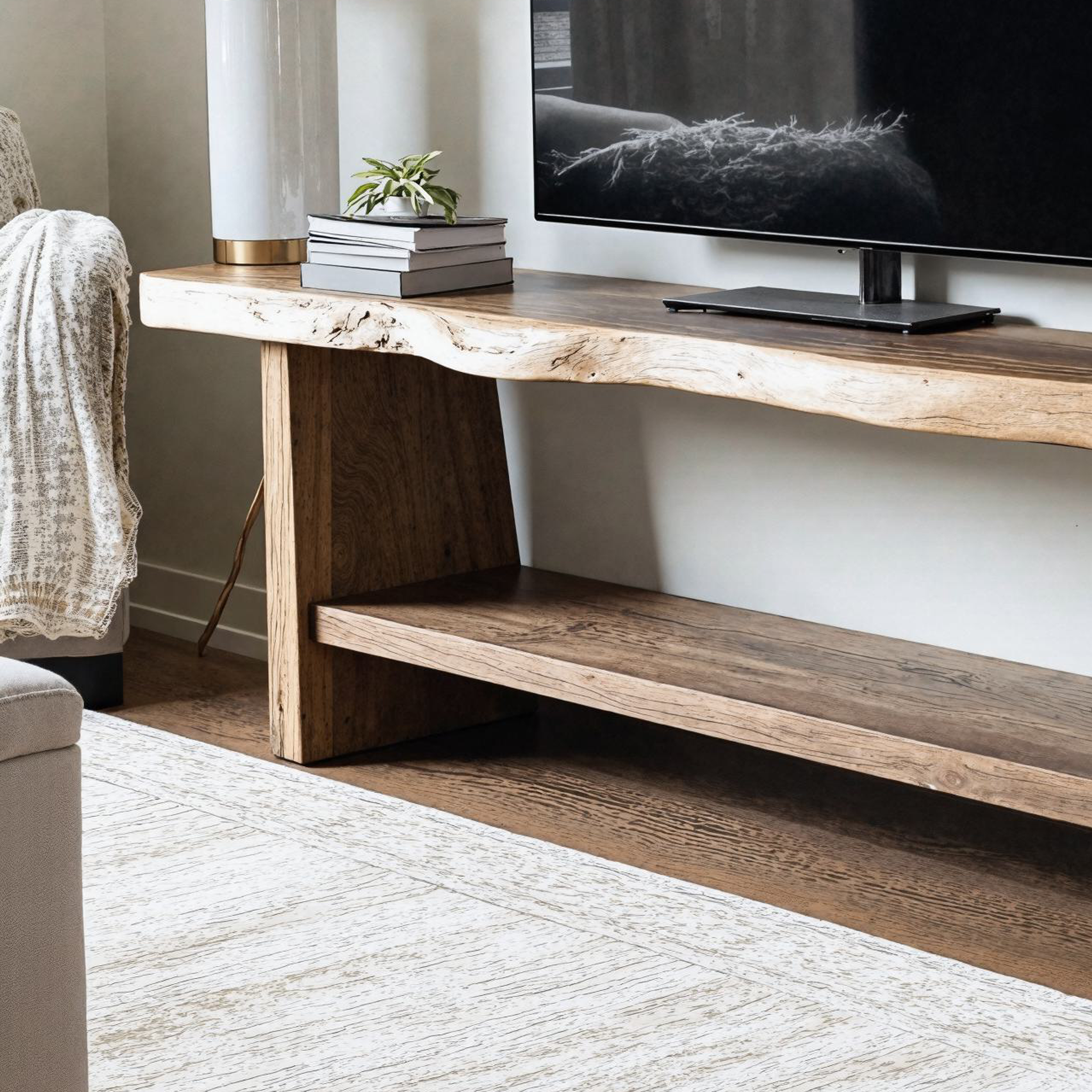 Modern Wood TV Stand Custom Media Console SILDTTVC008