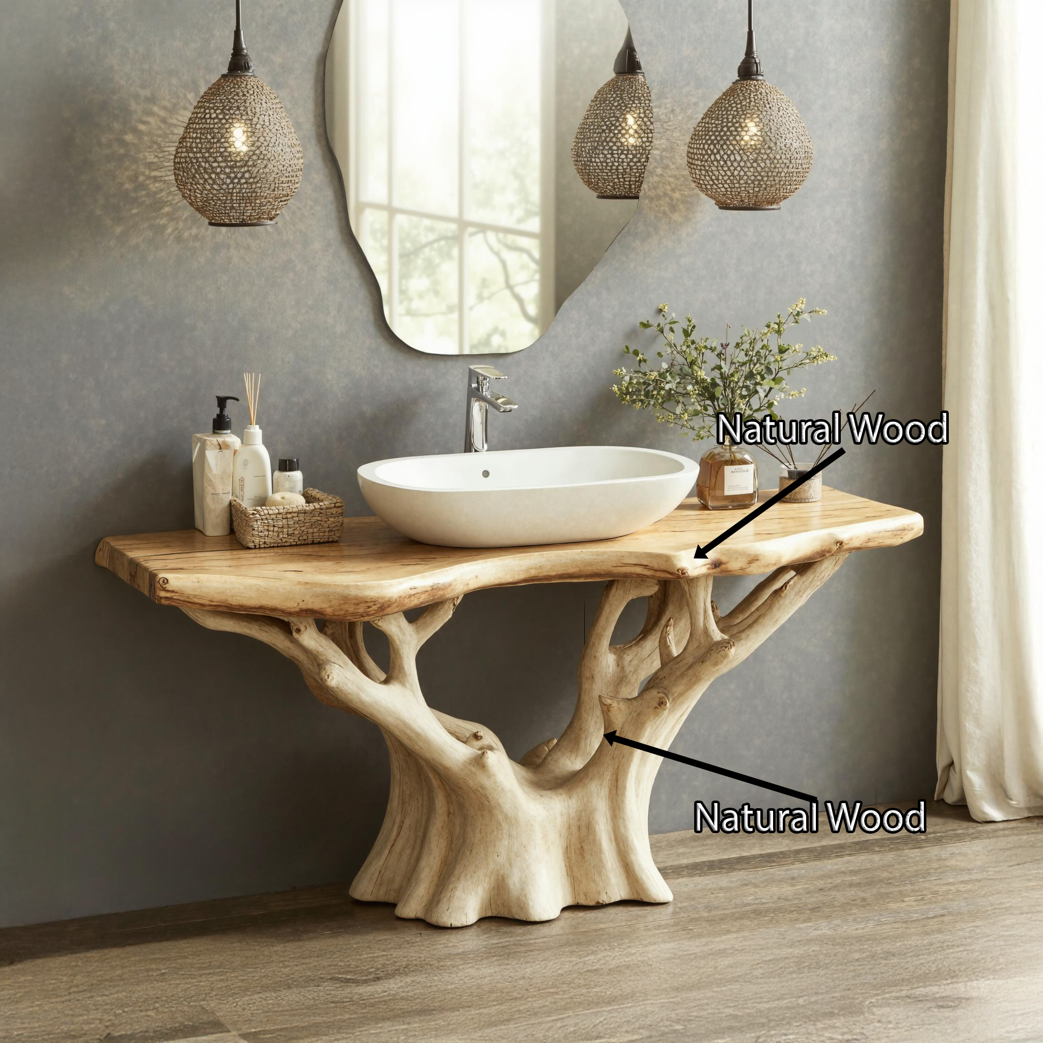 Vintage Inspired Wood Bathroom Vanity For Classic Family Bathrooms SILDTBRV148