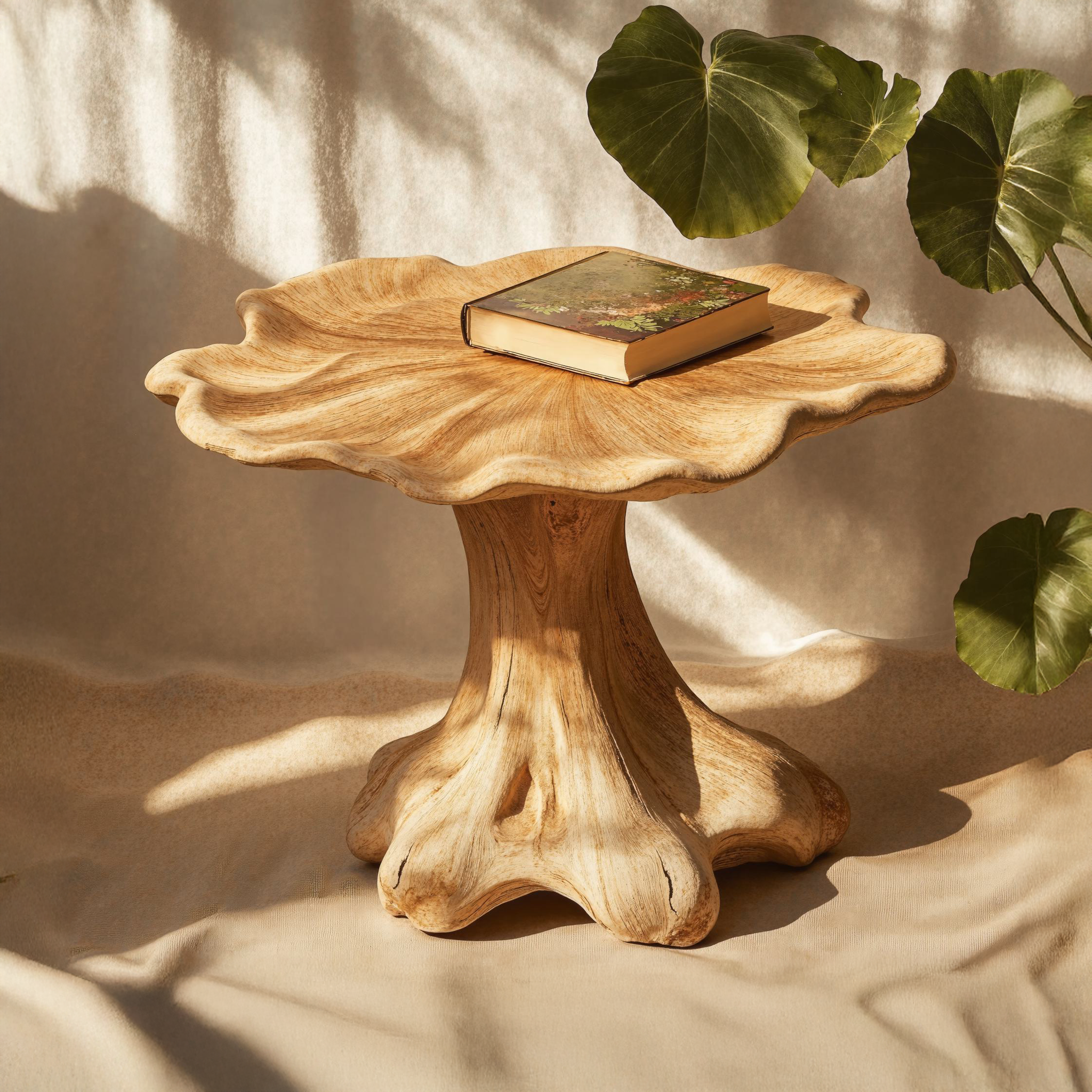 Rustic Wood End Table For Living Room Decor SILDTEN088