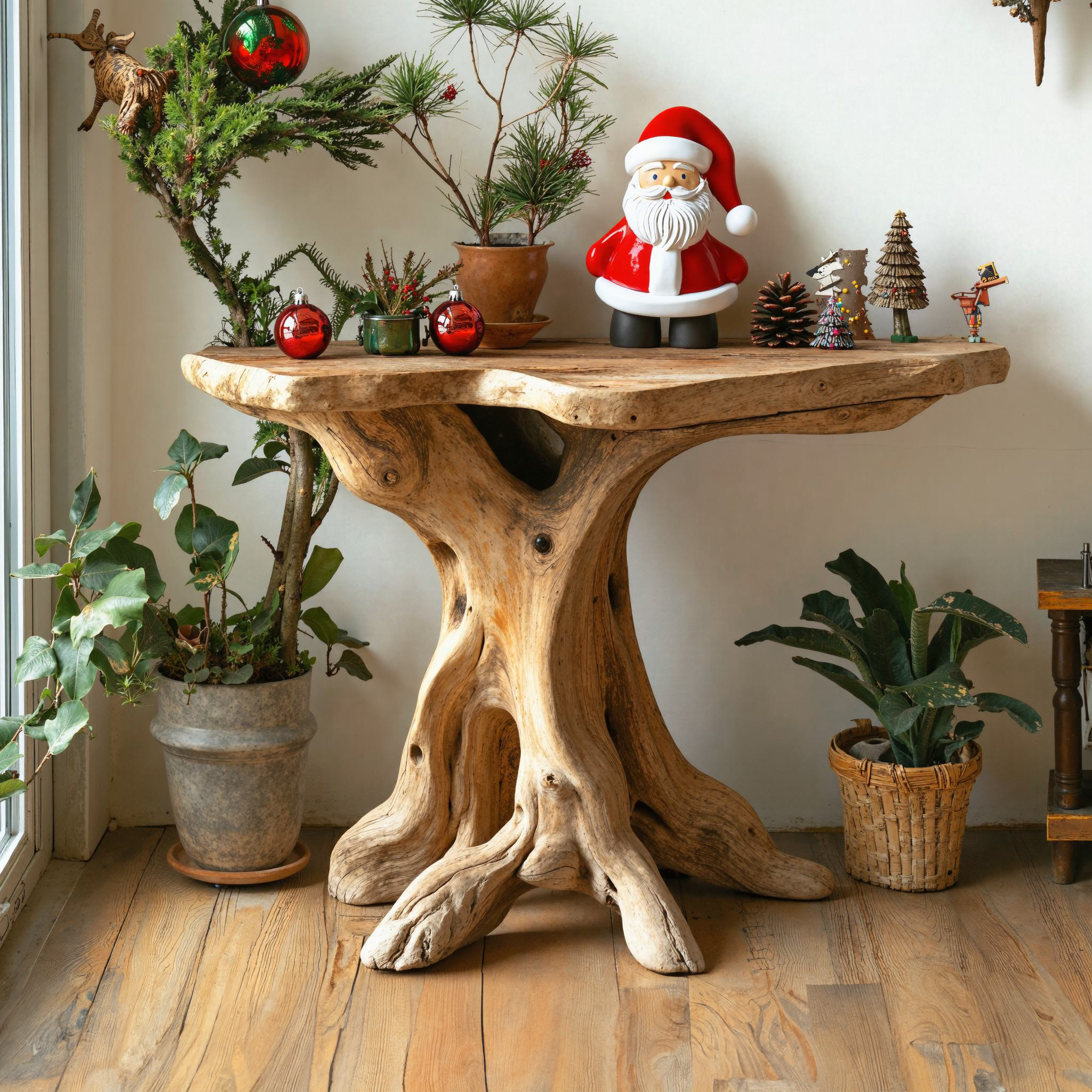 Reclaimed Wood End Table Farmhouse End Table Xmas Decor SILDTENC023