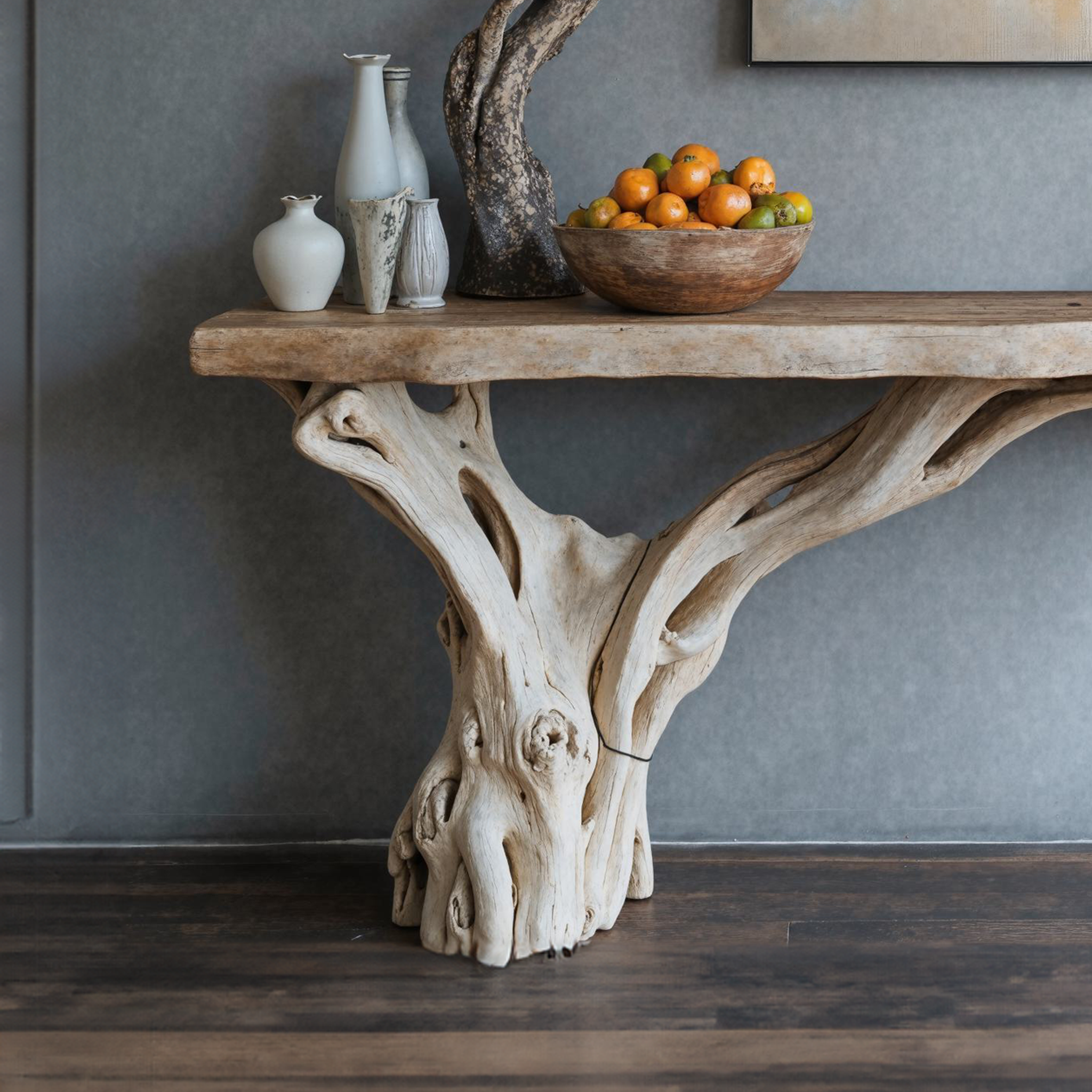 Floating Edge Console Table Handcraft Table Decor SILDTCSC018