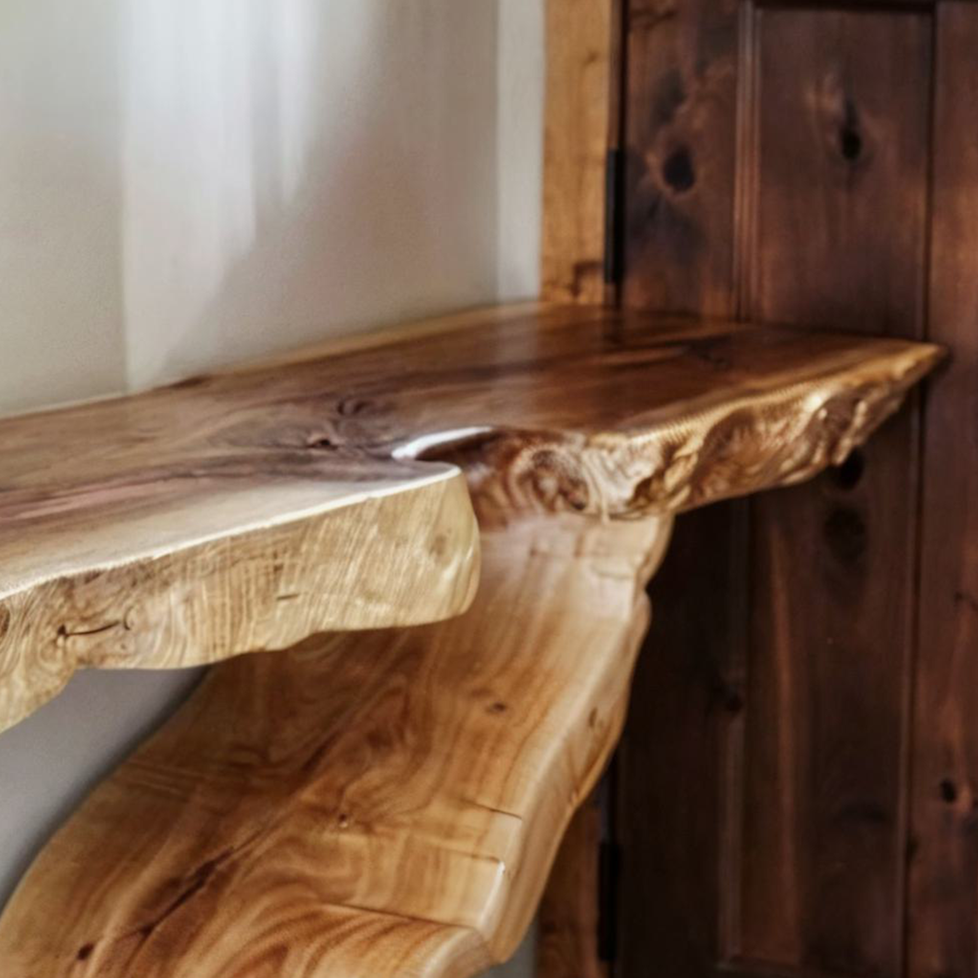 Rustic Natural Wood Console Table SINLCS019