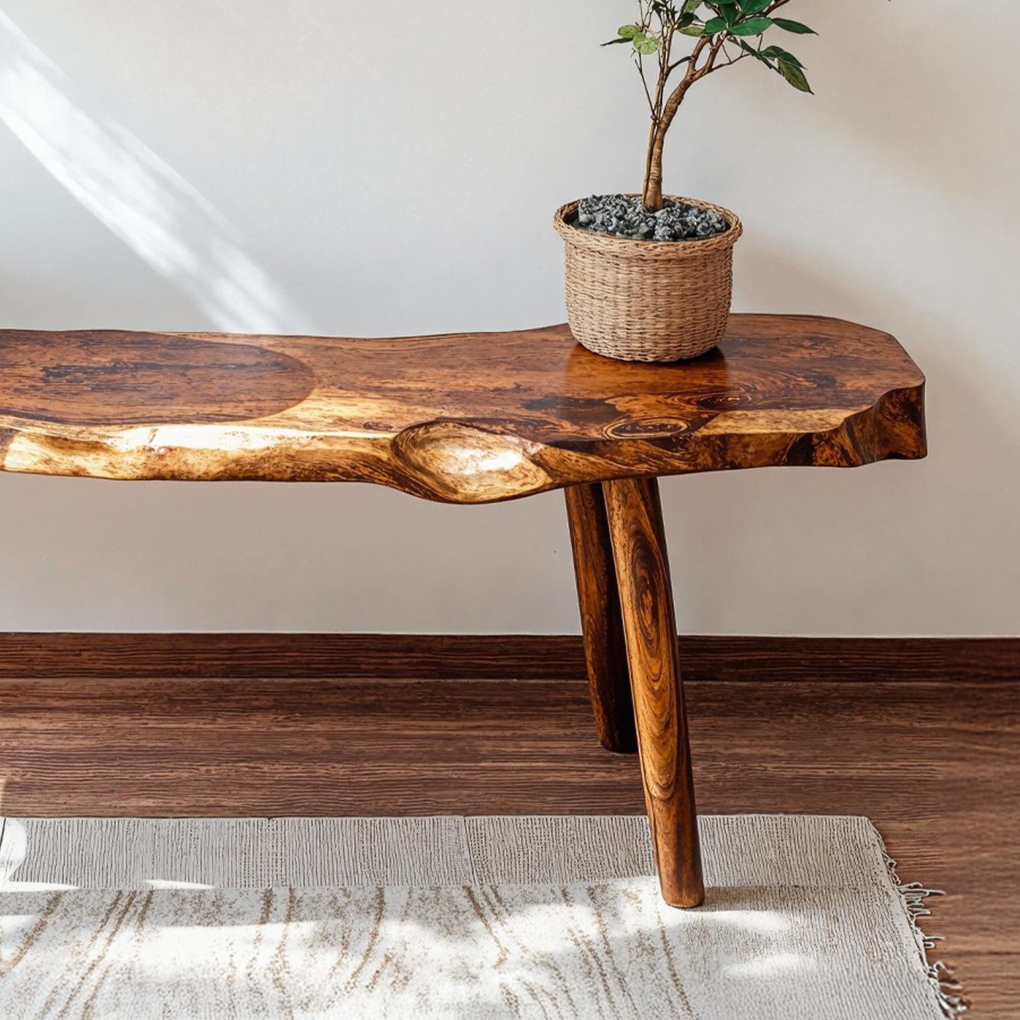 Beautifully Designed Wood Bench For Cozy Home Settings SILDTWB013