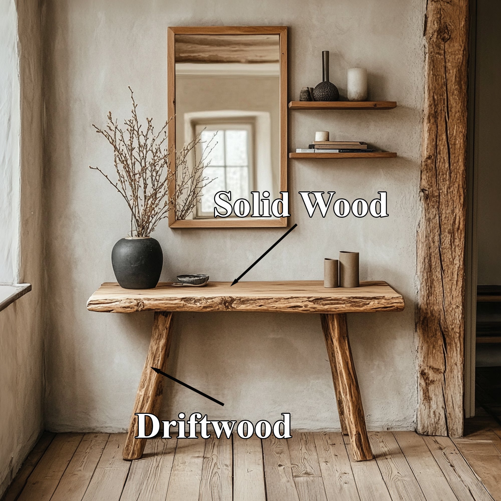 Rustic Console Table Entryway CT41