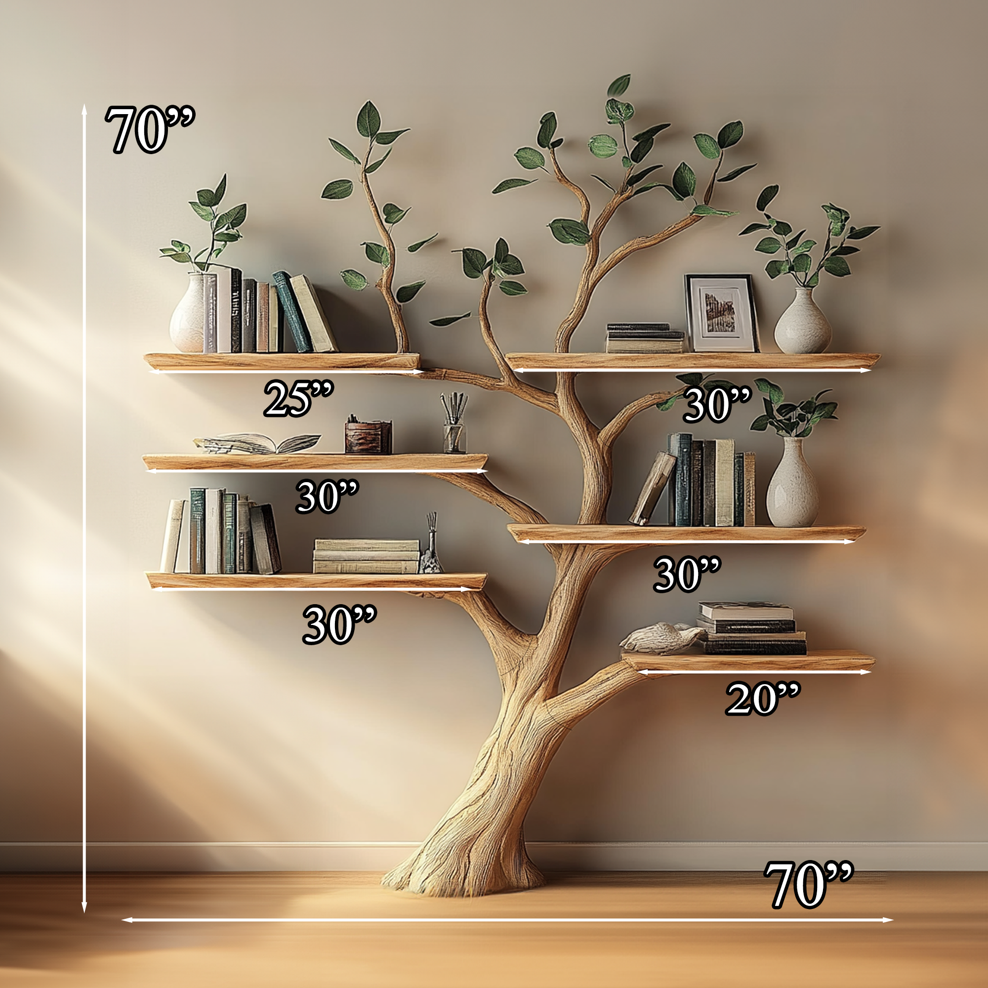 Tree Branch Shelves Wall Mounted Floating Shelf SINLTB119