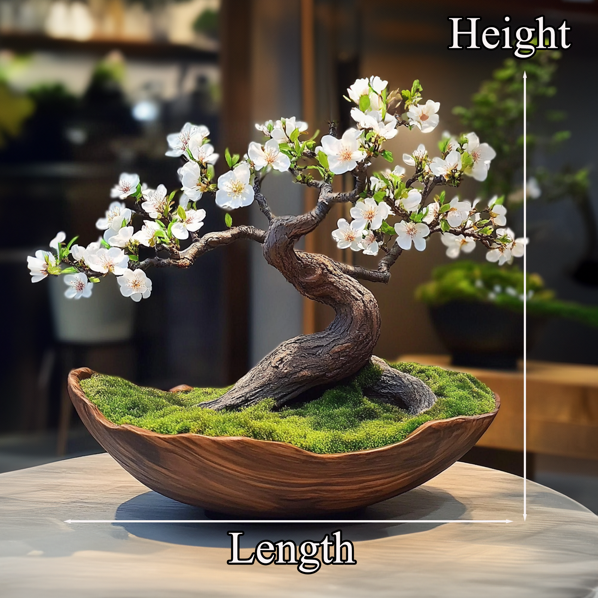 Artificial Driftwood Bonsai Tree Bonsai Tree Aquarium Flower Fake SINLBD022