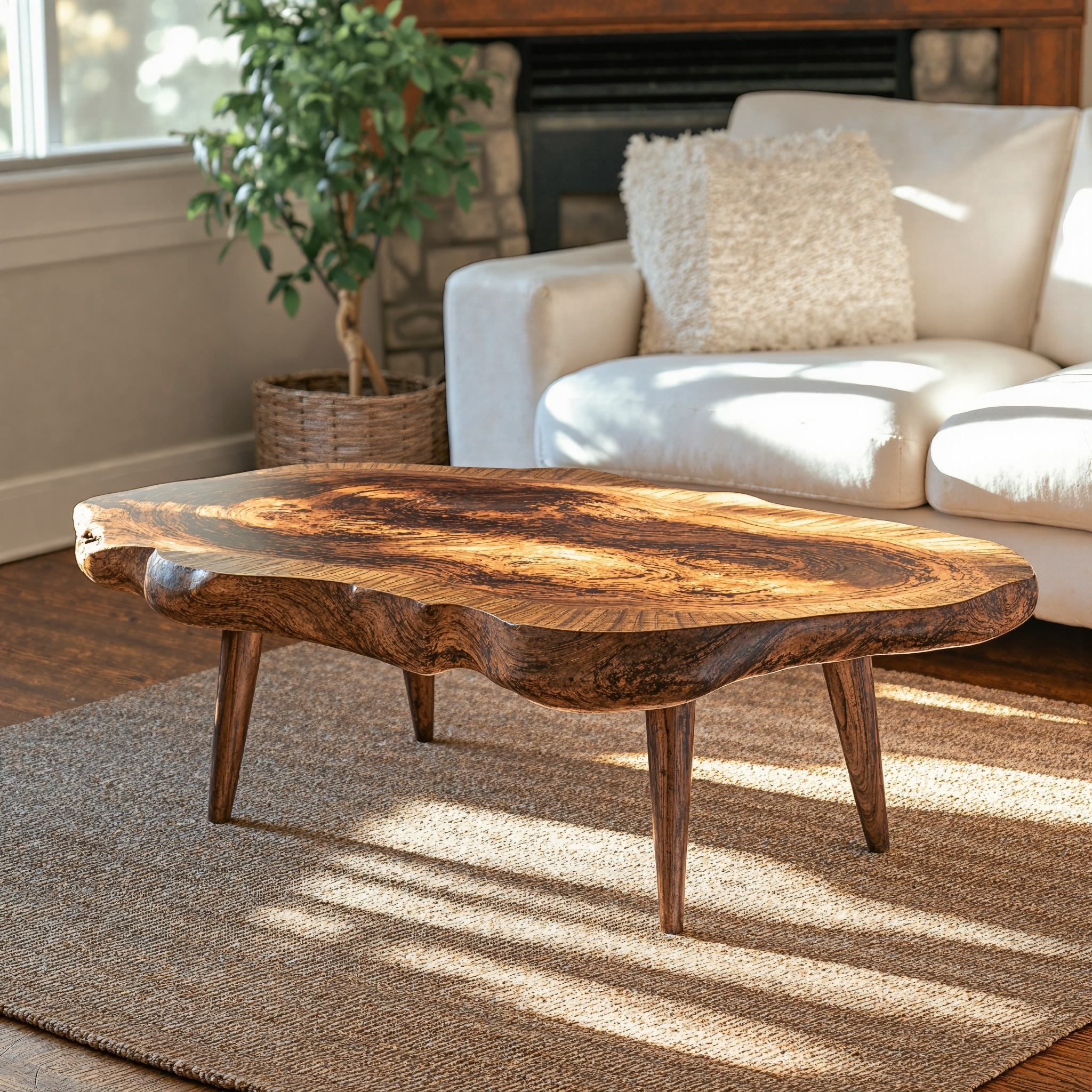 Handcrafted Wood Coffee Table End Table SILDTCF080