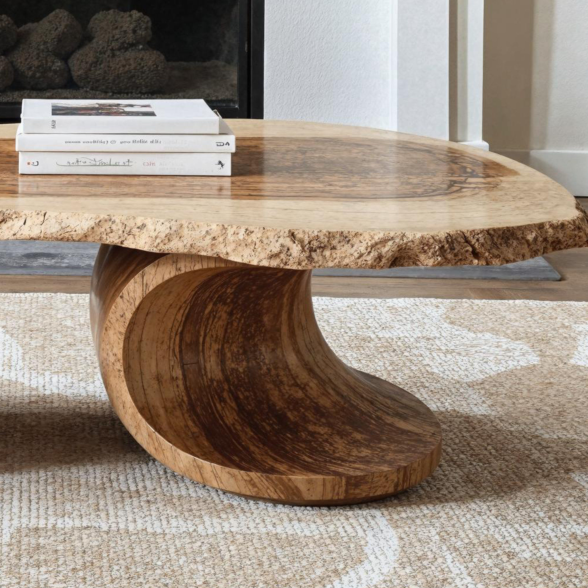 Farmhouse Natural Wood Coffee Table Cottage Style SILDTCF105