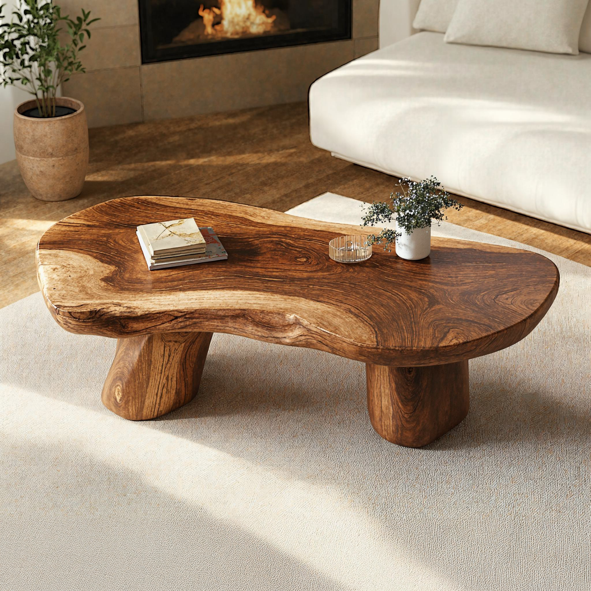 Wooden Coffee Table For Living Room SILDTCF048