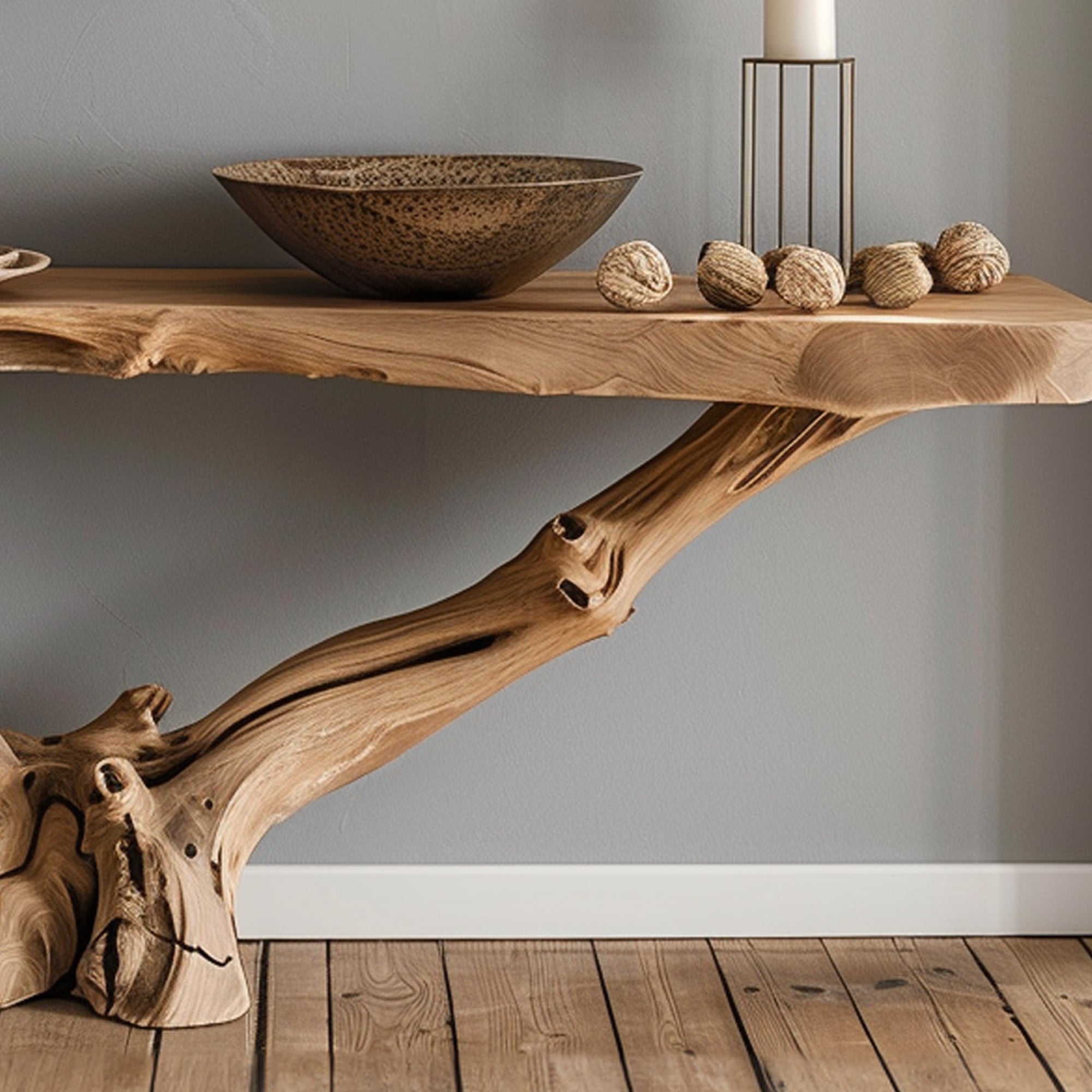 Wood Entry Console Table CT27