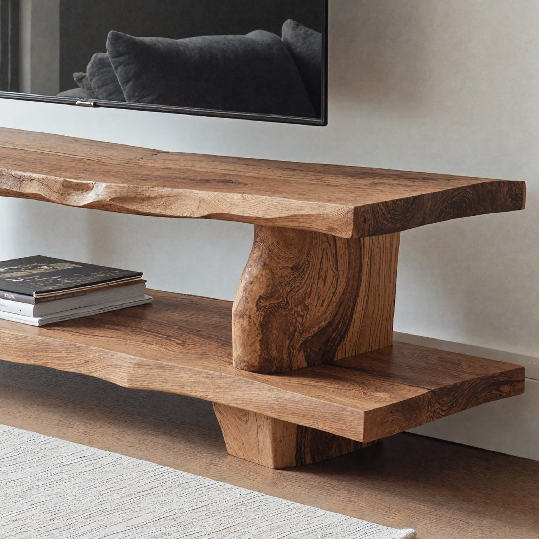 Rustic Solid Wood Cabinet Custom TV Stand SILDTTVC003