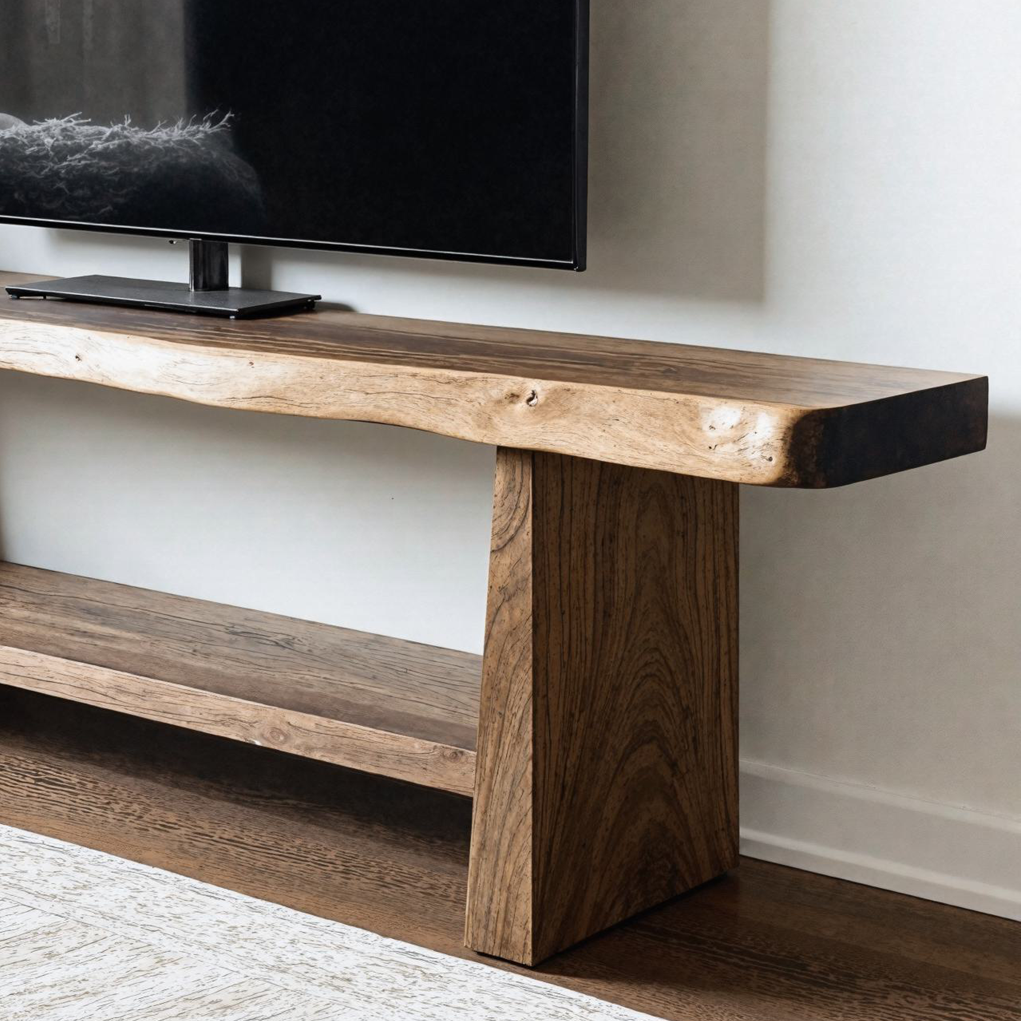 Modern Wood TV Stand Custom Media Console SILDTTVC008