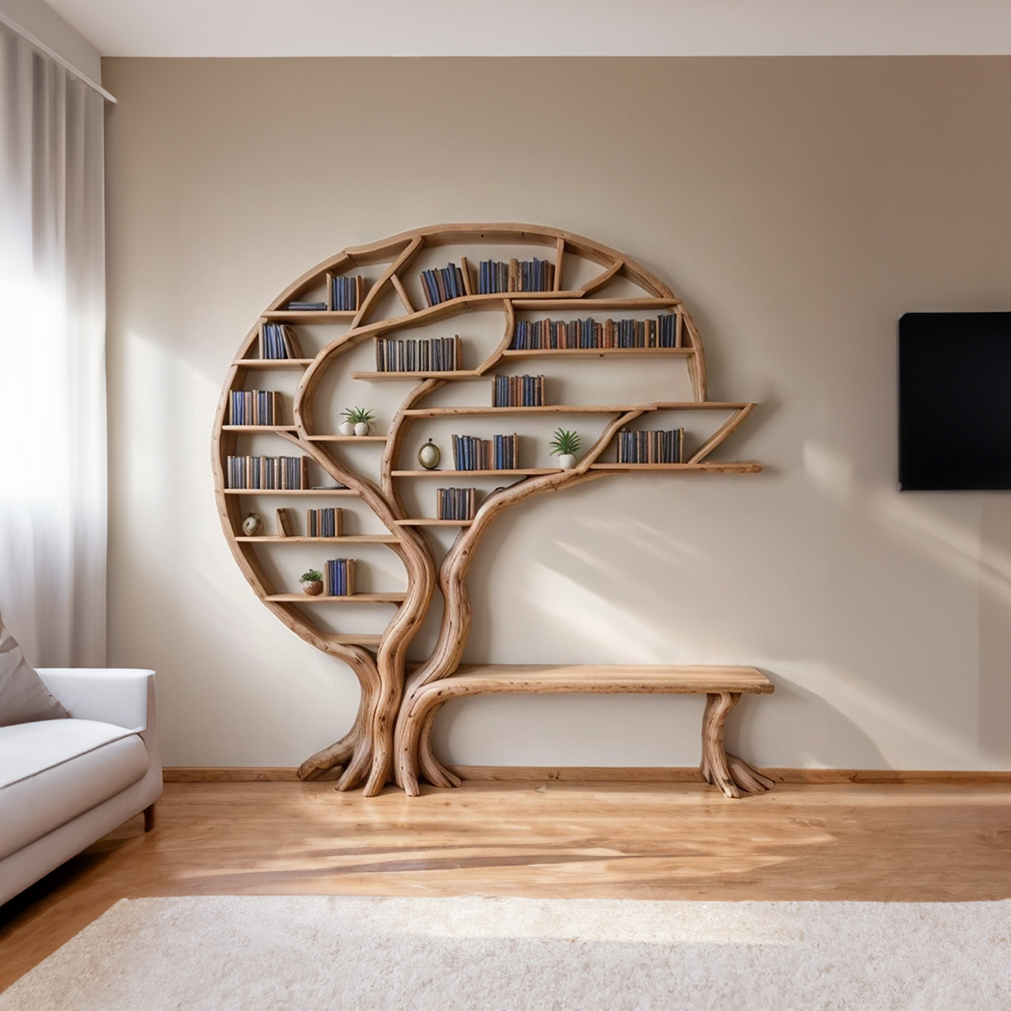 Tree Branch Bookshelf Custom Bookcase SINLTB063