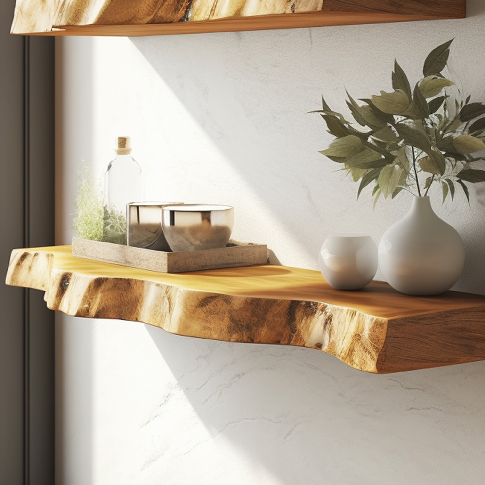 Live Edge Wall Shelves Floating Shelf Living Decor SILDTFL098