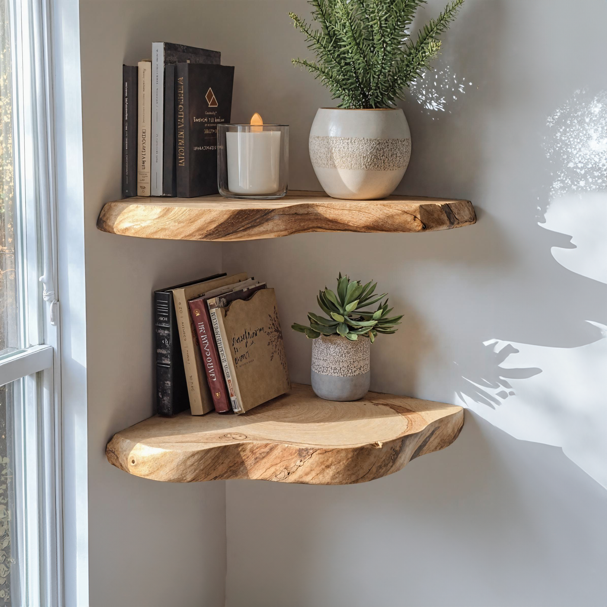 Floating Edge Corner Shelves Wall Shelves SILDTCN006