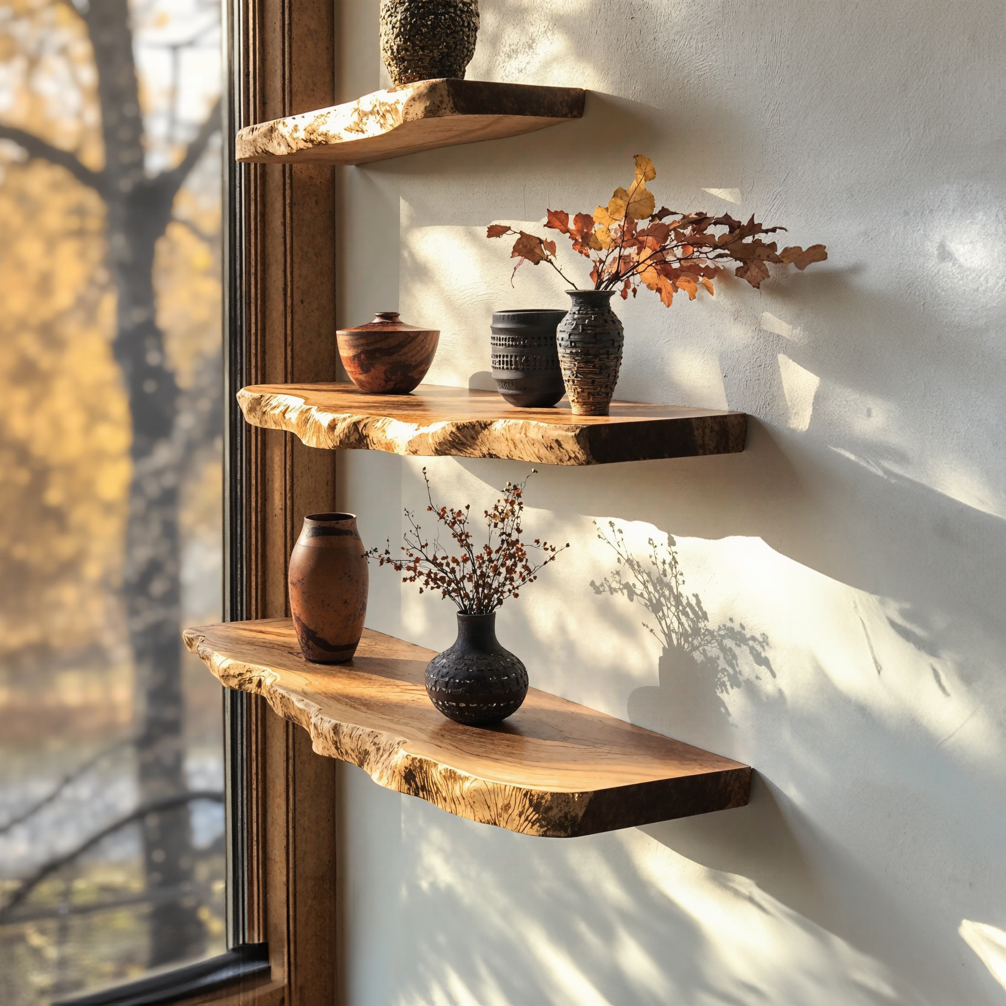 Floating Edge Corner Shelves SILDTFL035