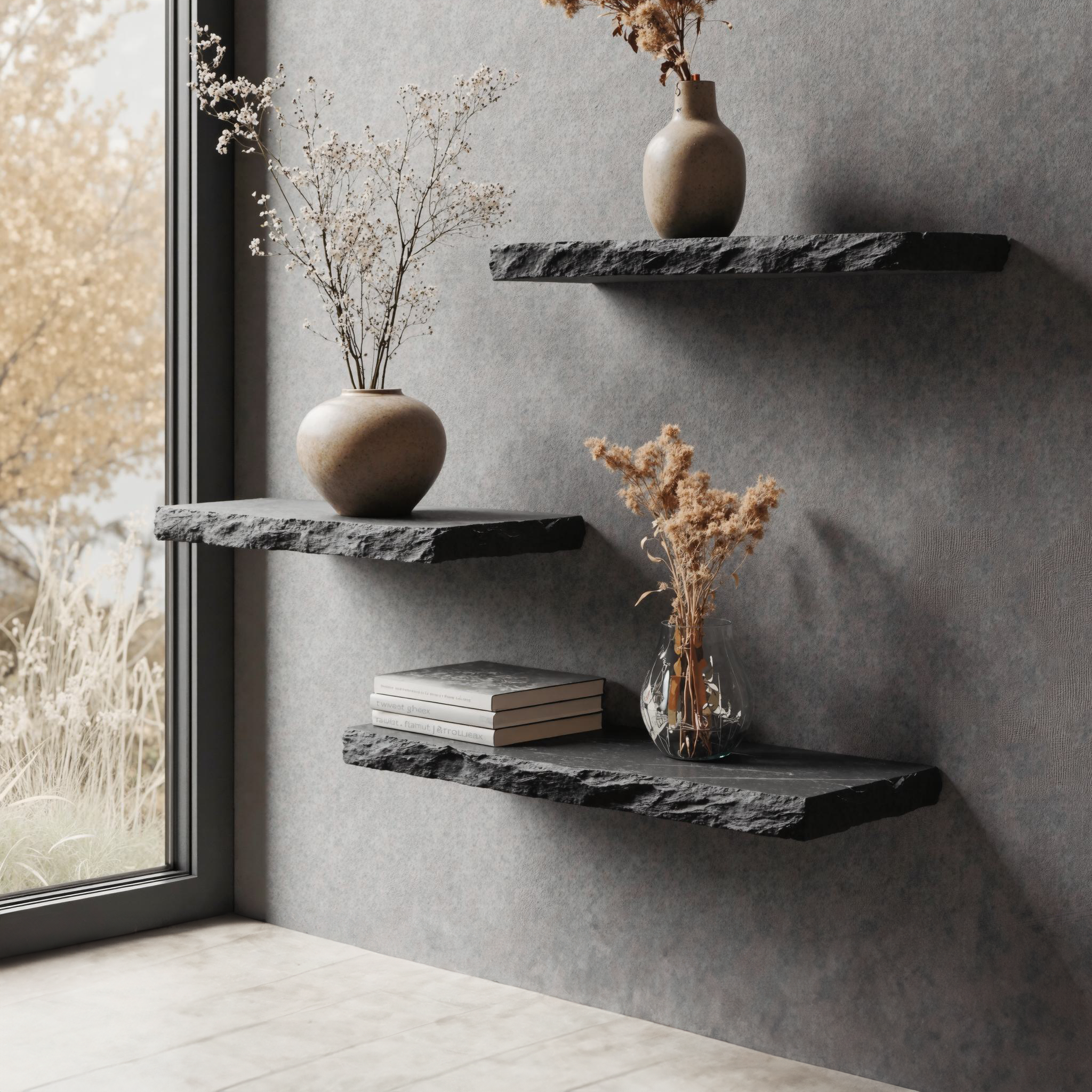 Handcraft Floating Edge Shelves Wall Shelves SILDTFL046