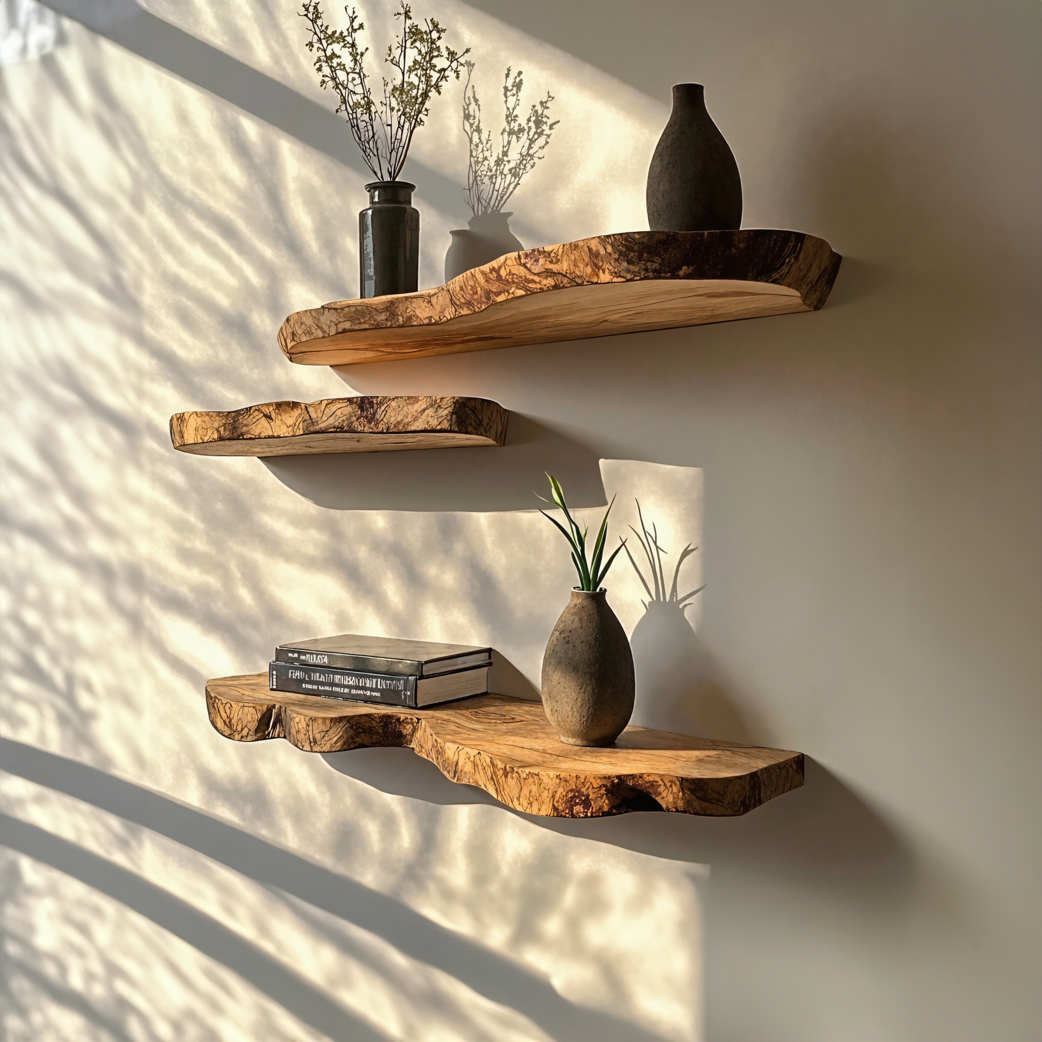 Floating Edge Corner Shelves SILDTFL032