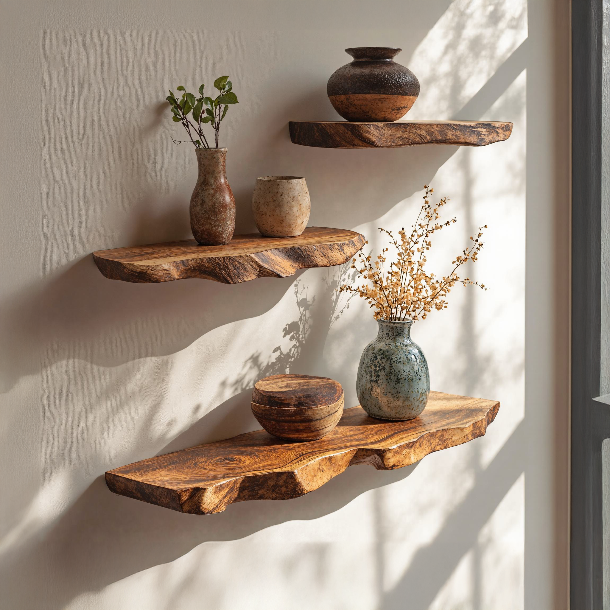 Farmhouse Handcrafted Wooden Floating Shelf For Wall Decor SILDTFL134