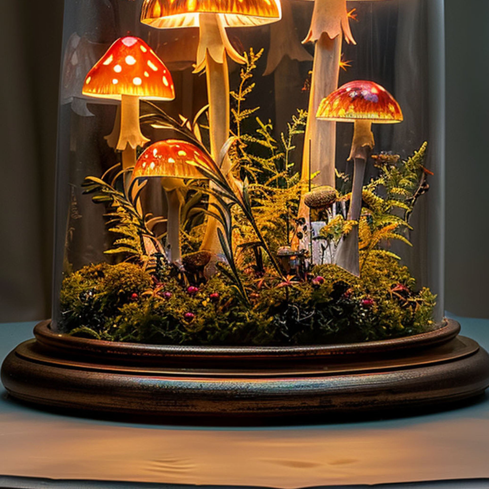 Handcrafted Mushroom Lamp Model SILDTMR031