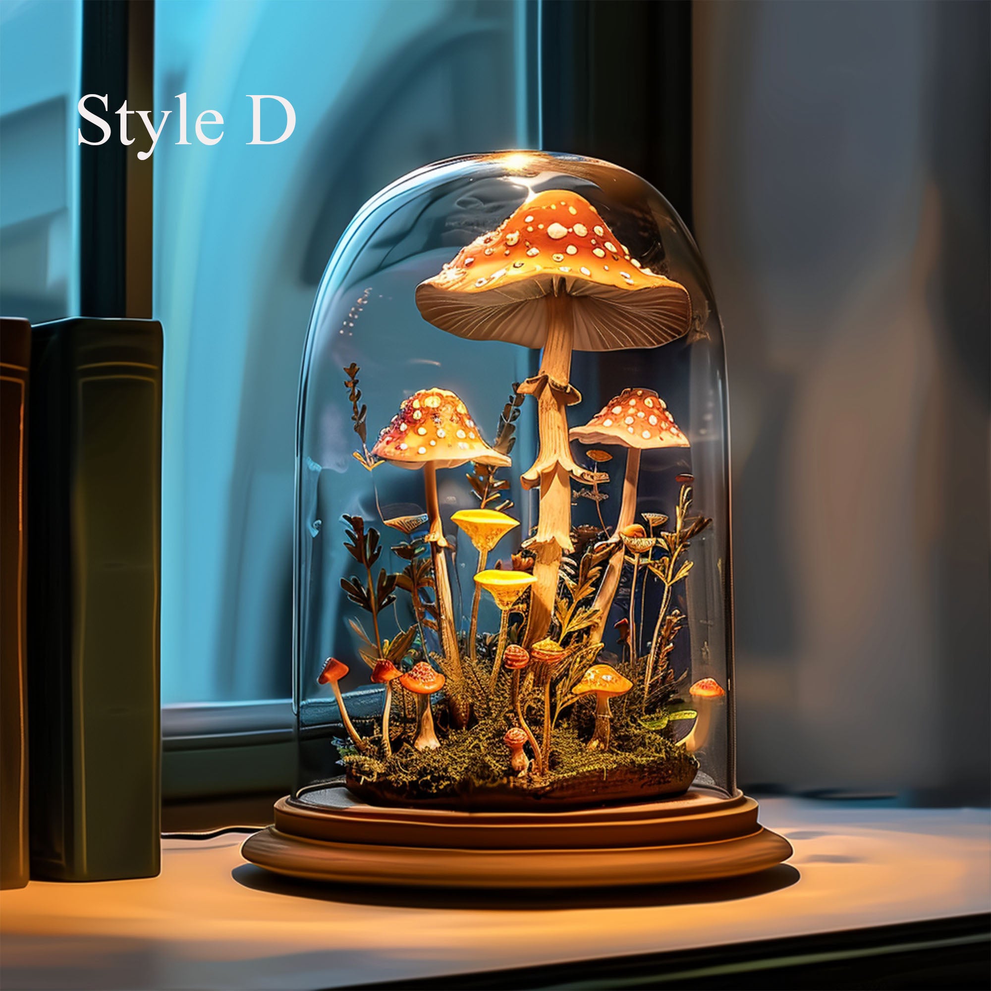 Handmade Mushroom Lights Magic Gift SILDTMR037