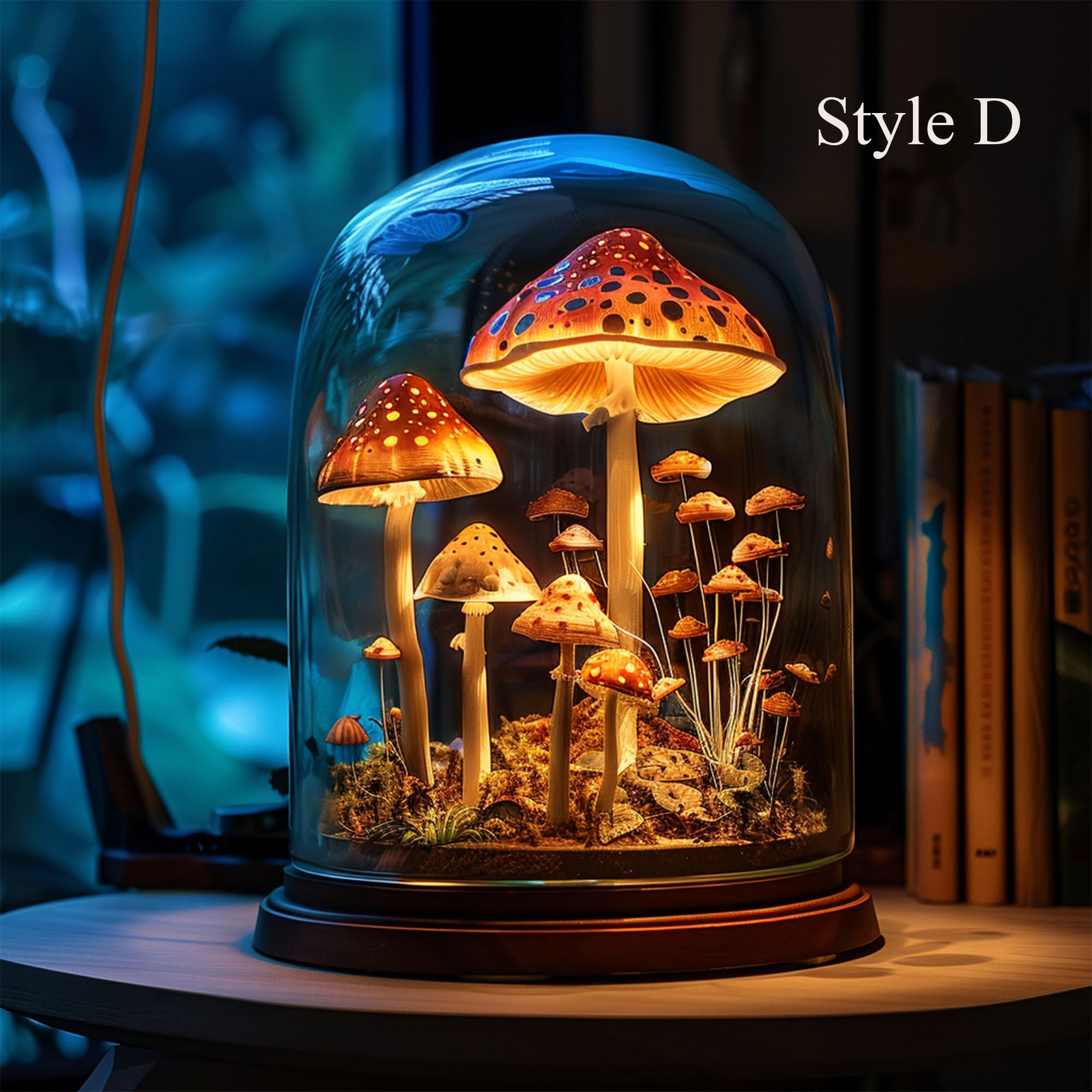 Mid Century Mushroom Night Light Decor SILDTMR023