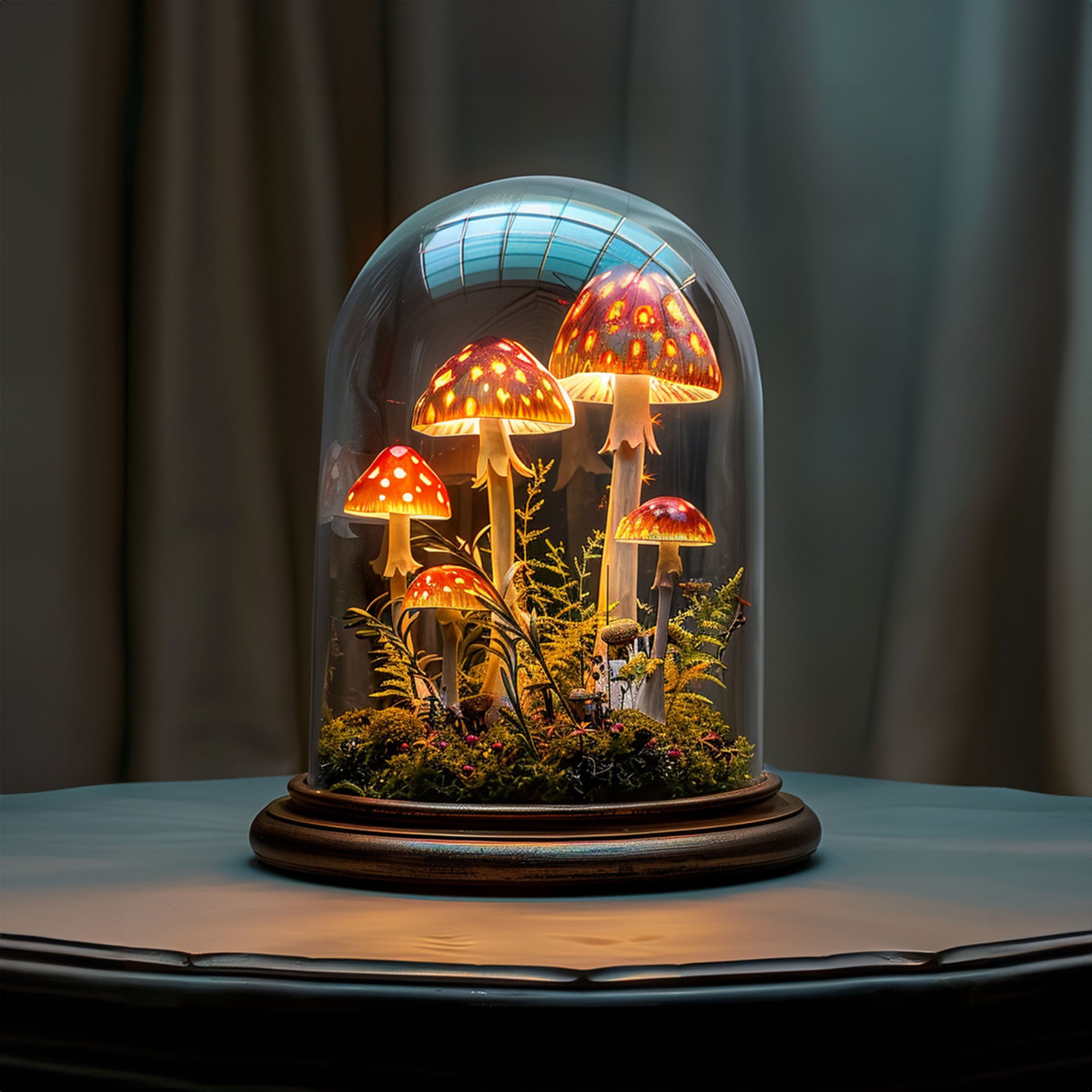 Handcrafted Mushroom Lamp Model SILDTMR031