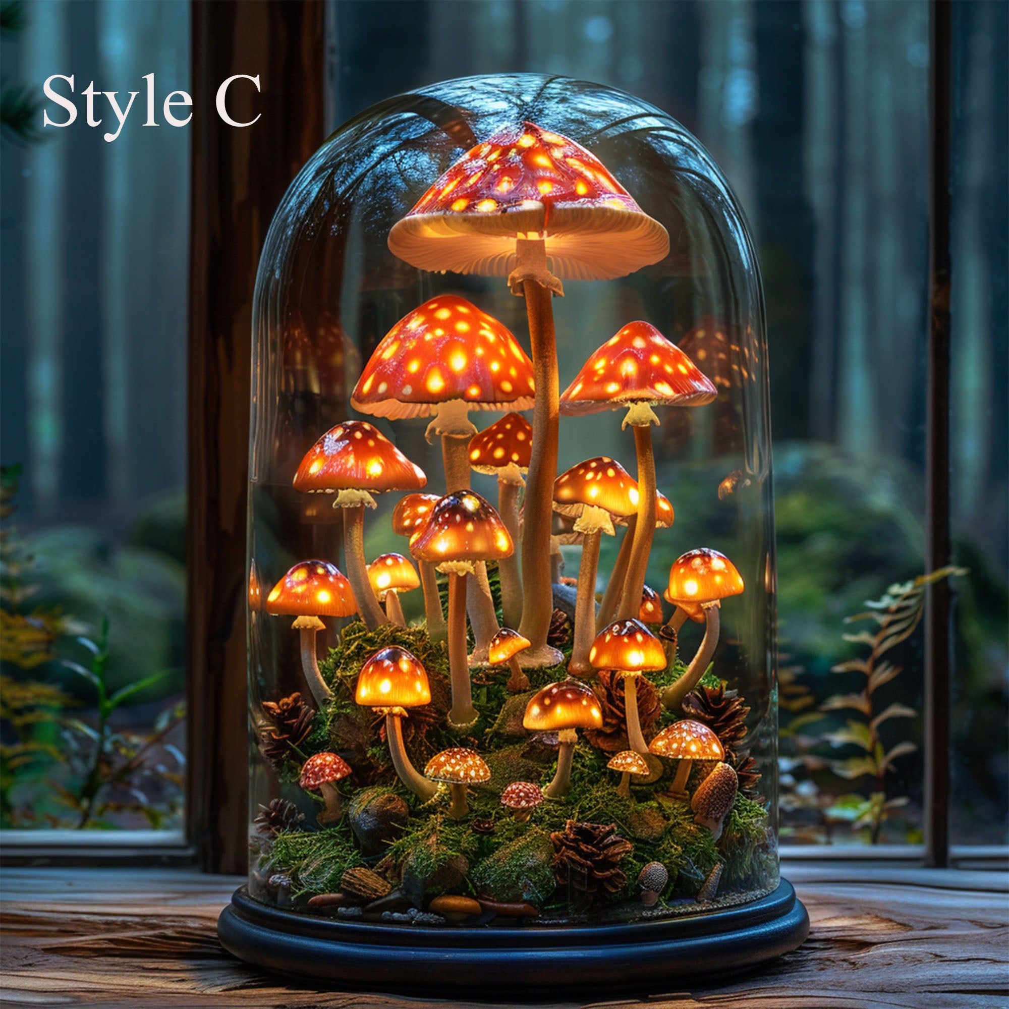 Custom Mushroom Table Lamp SILDTMR030