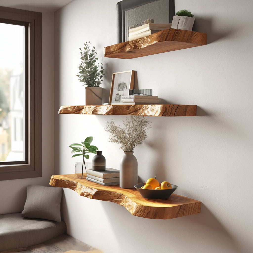 Floating Wooden Shelves SILDTFL002