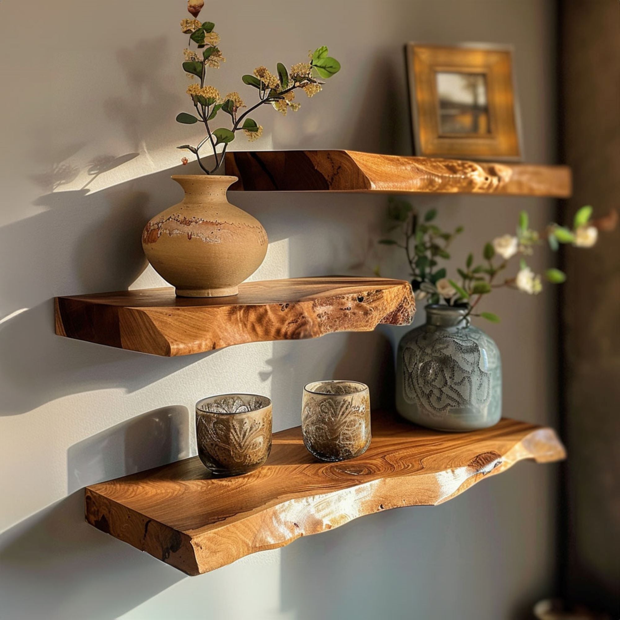 Handcraft Live Edge Floating Shelves SILDTFL015