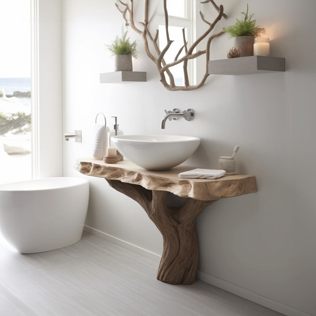 Rustic Floating Bathroom Sink SILDT005