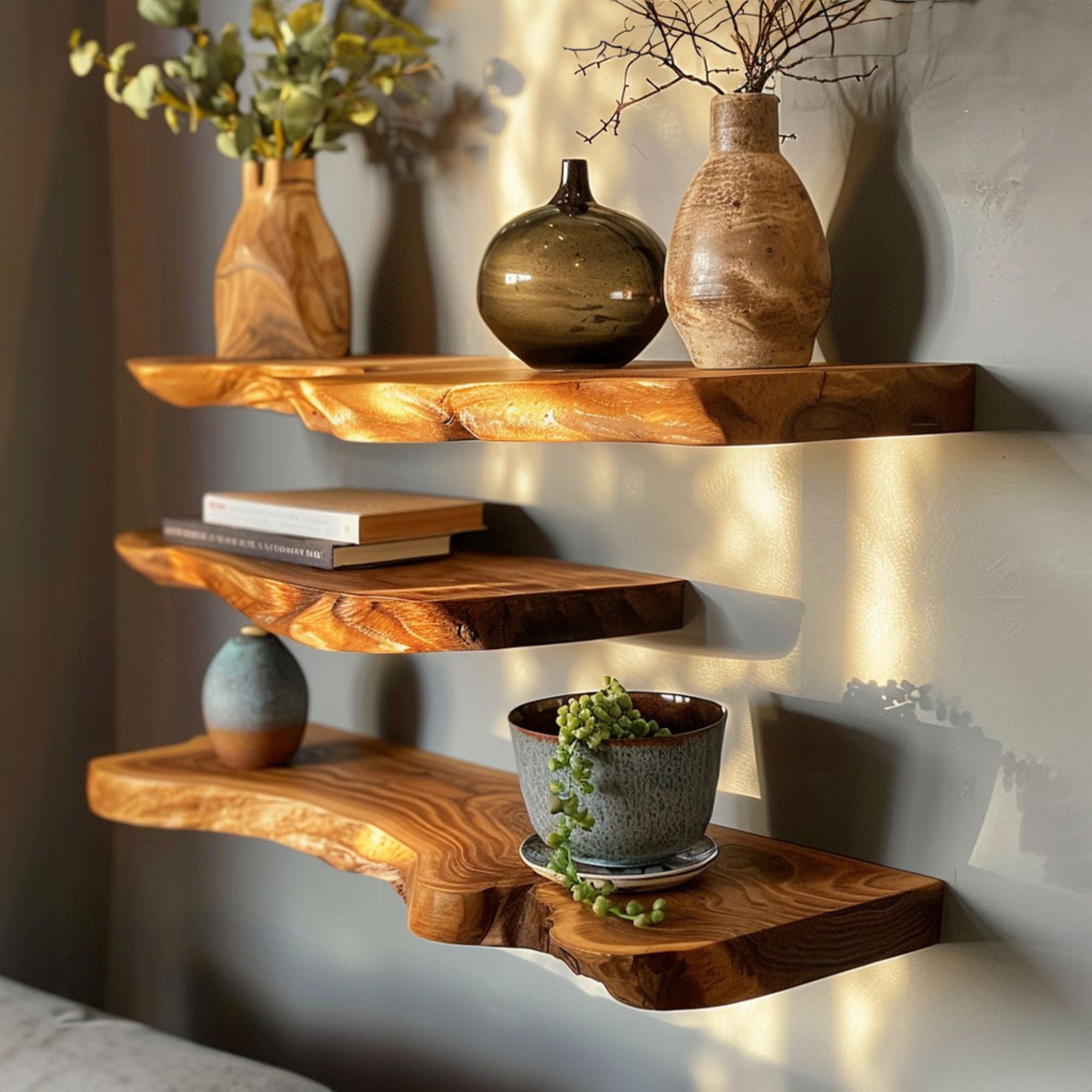 Live Edge Floating Wall Shelves SILDTFL010