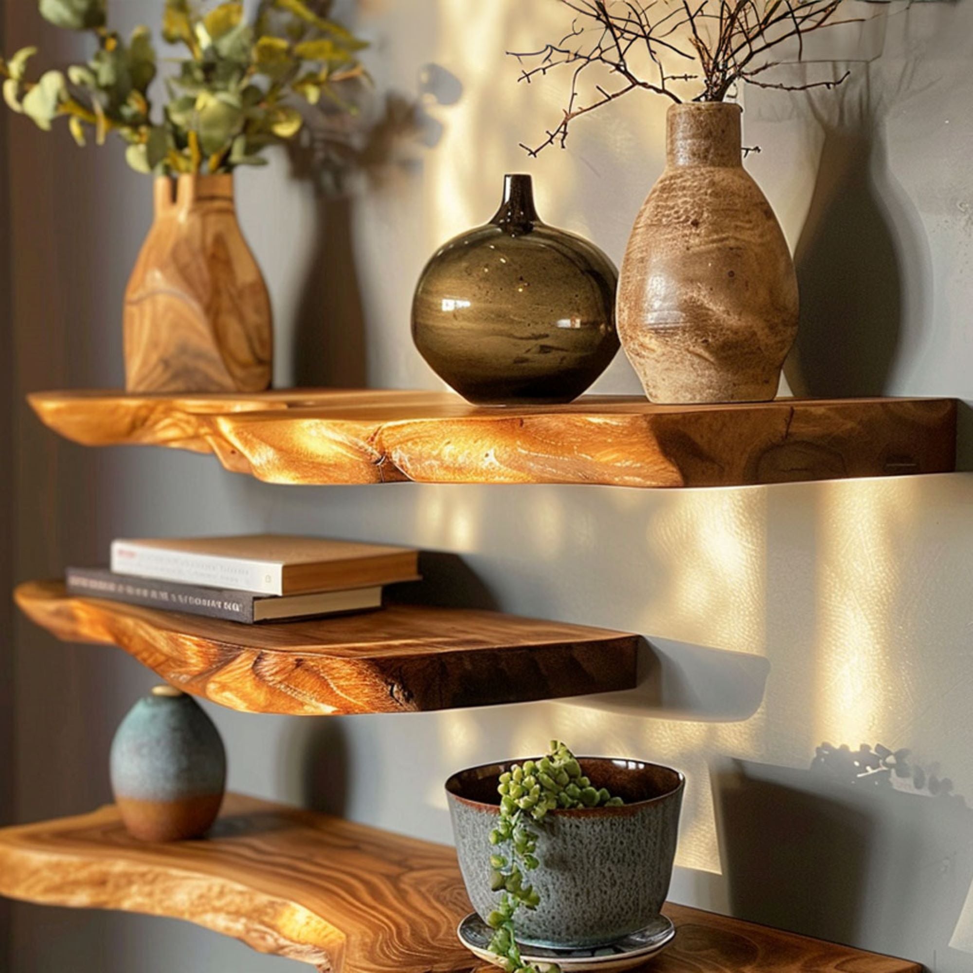 Live Edge Floating Wall Shelves SILDTFL010