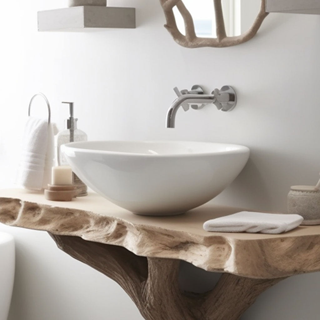 Rustic Floating Bathroom Sink SILDT005