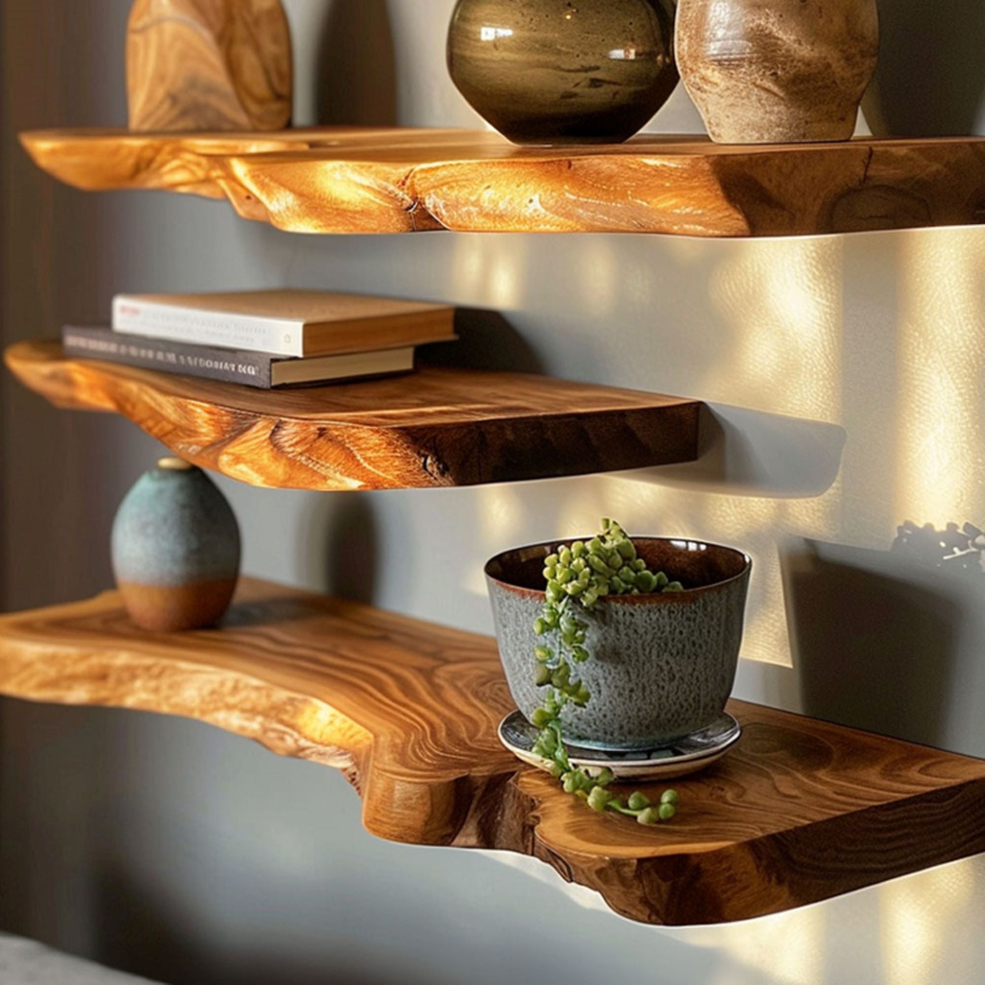 Live Edge Floating Wall Shelves SILDTFL010