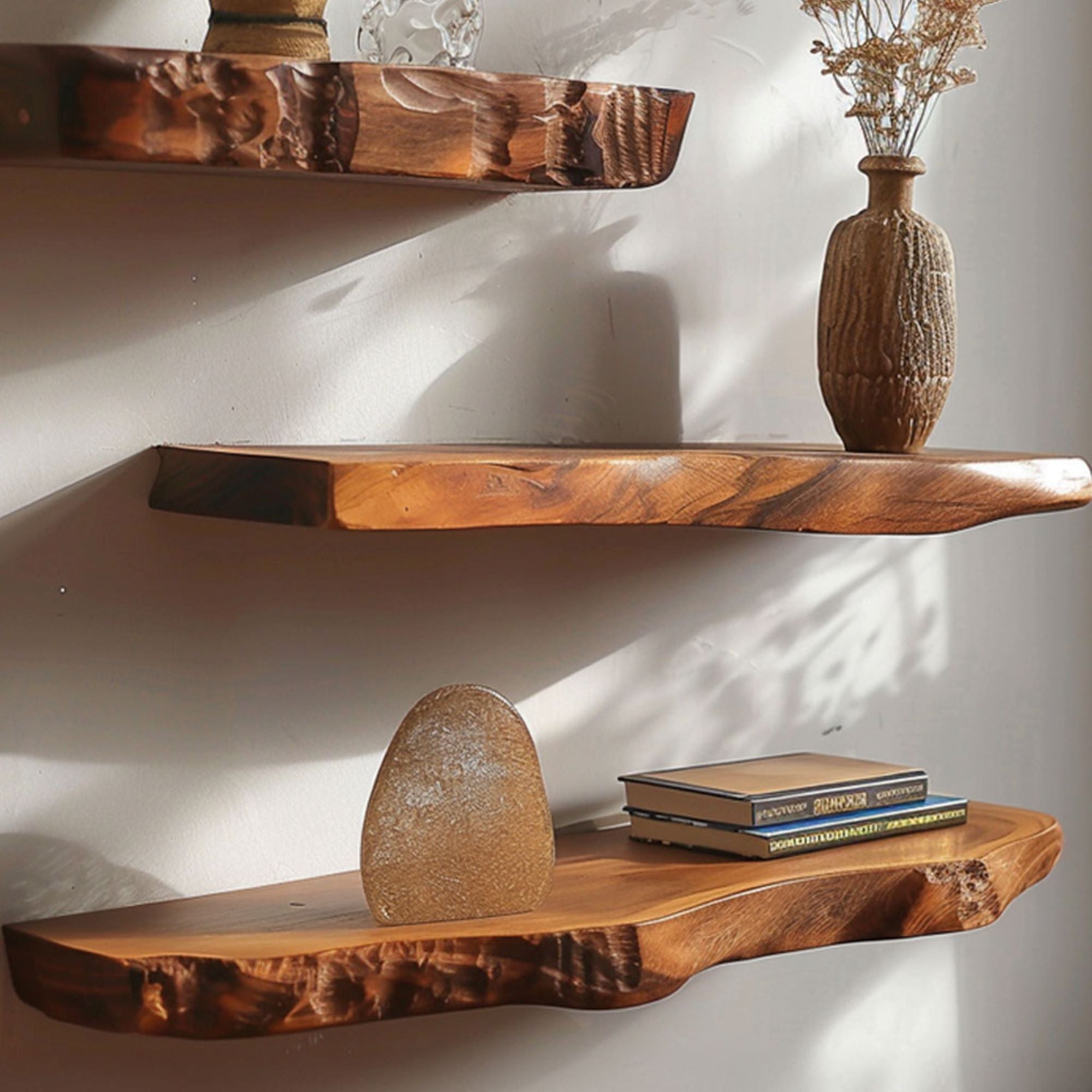 Floating Edge Wooden Shelves SILDTFL013