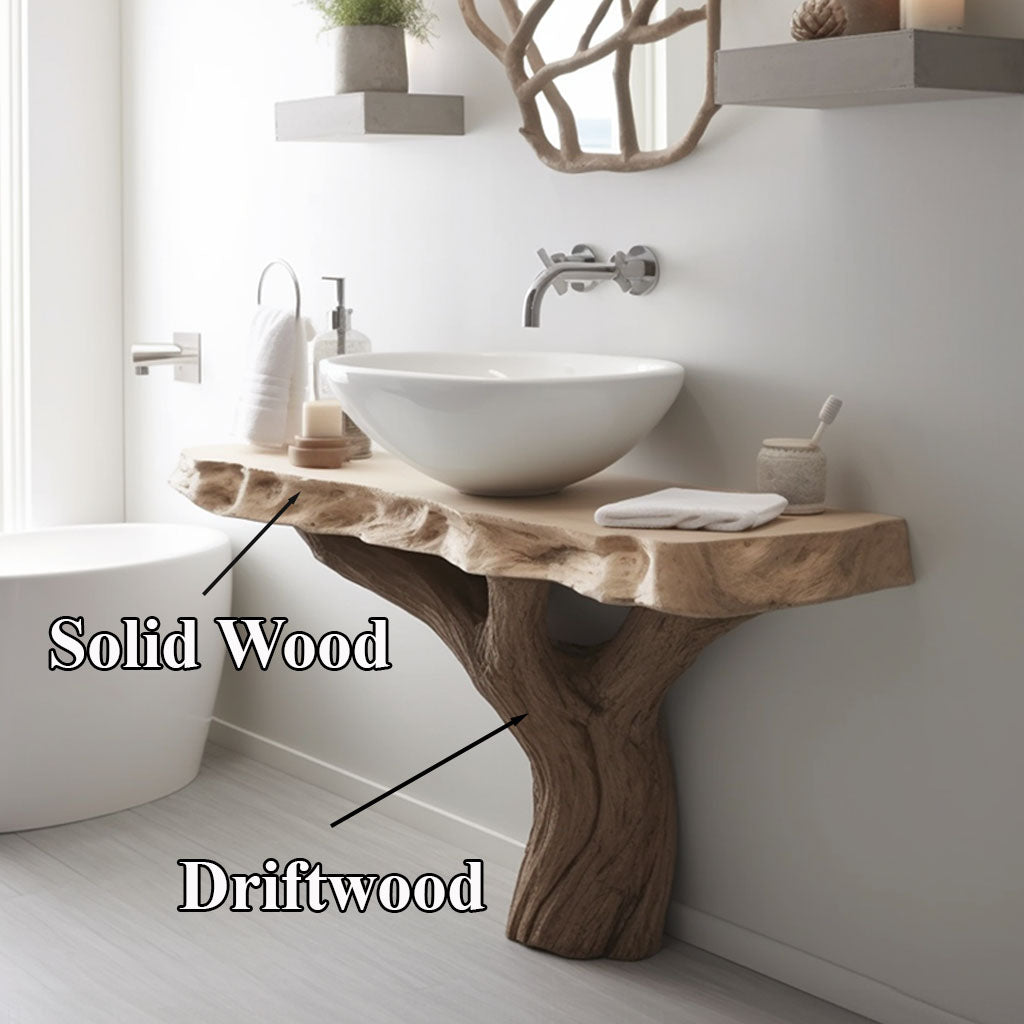 Rustic Floating Bathroom Sink SILDT005