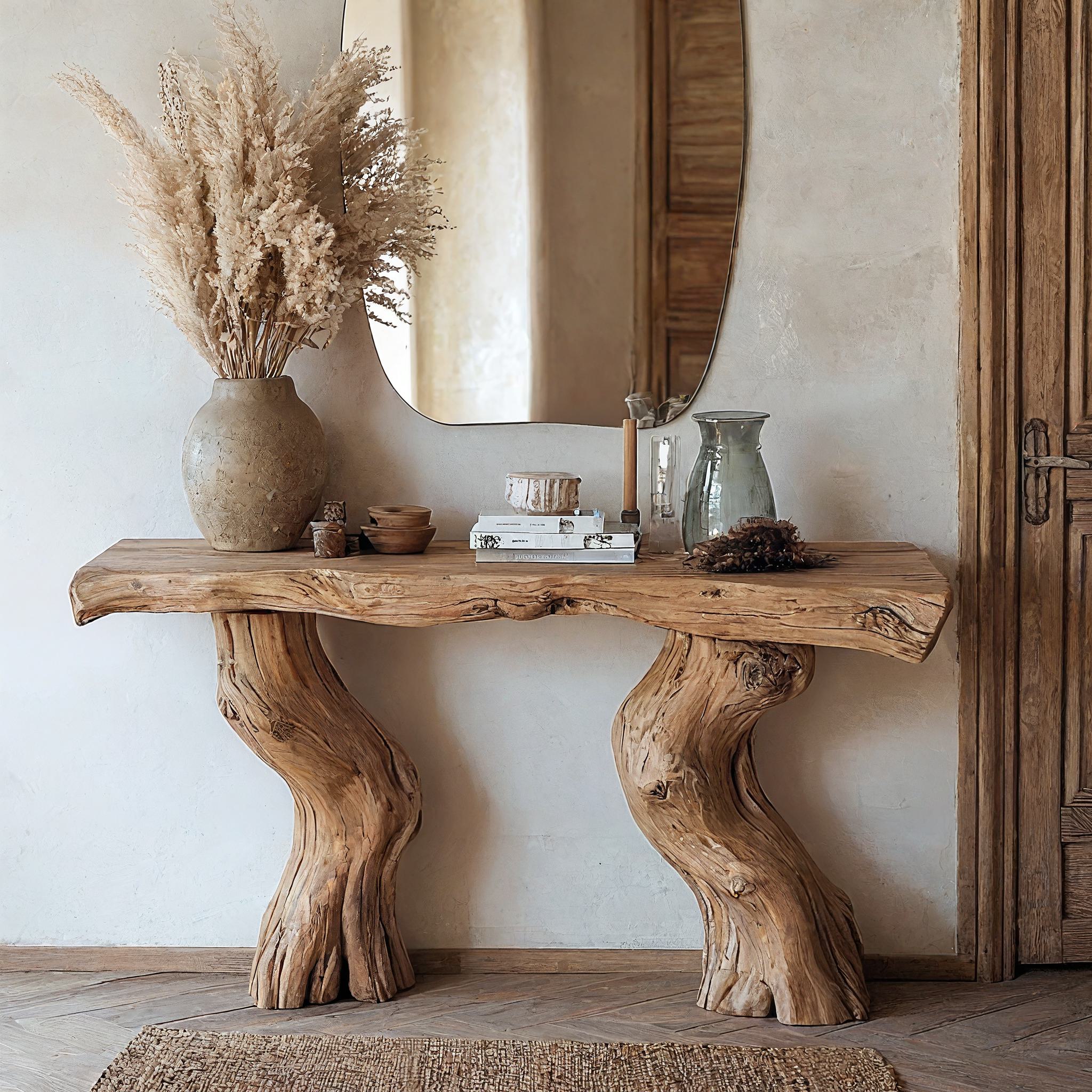 Reclaimed Wood Entry Console Table SILDTCS074