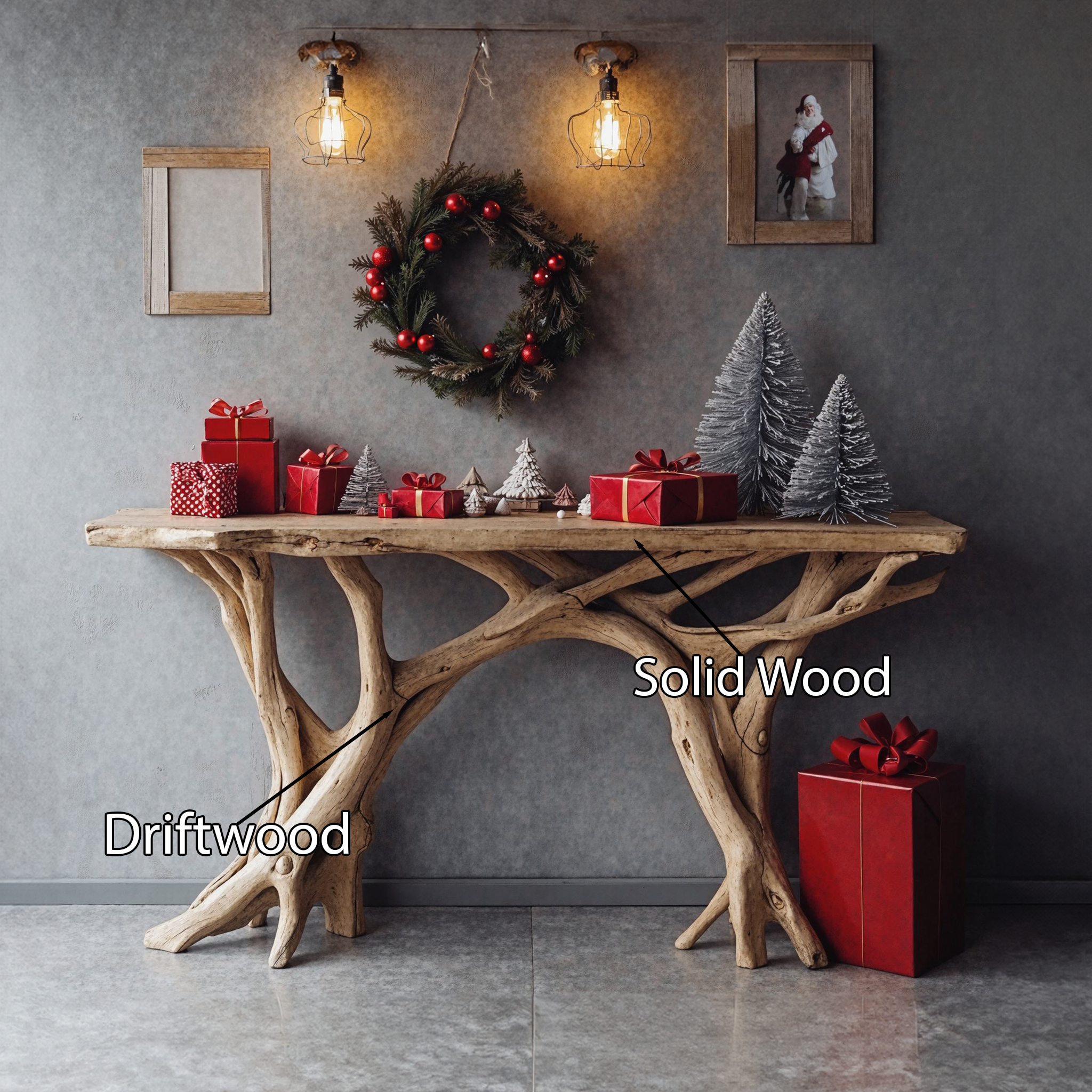 Narrow Christmas Console Table Unique SILDTCSC006