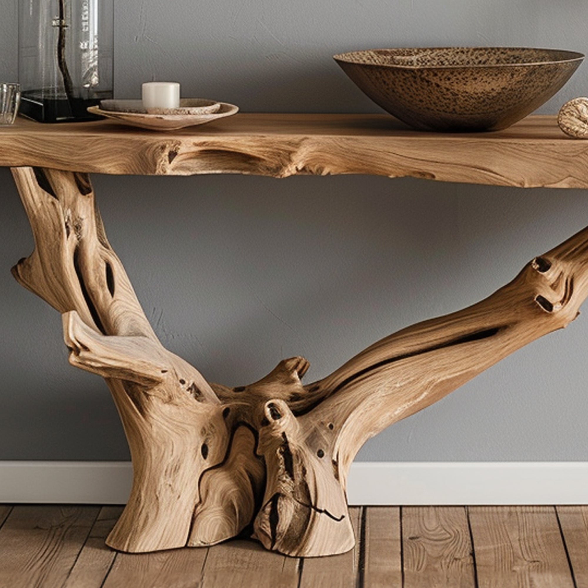 Wood Entry Console Table CT27