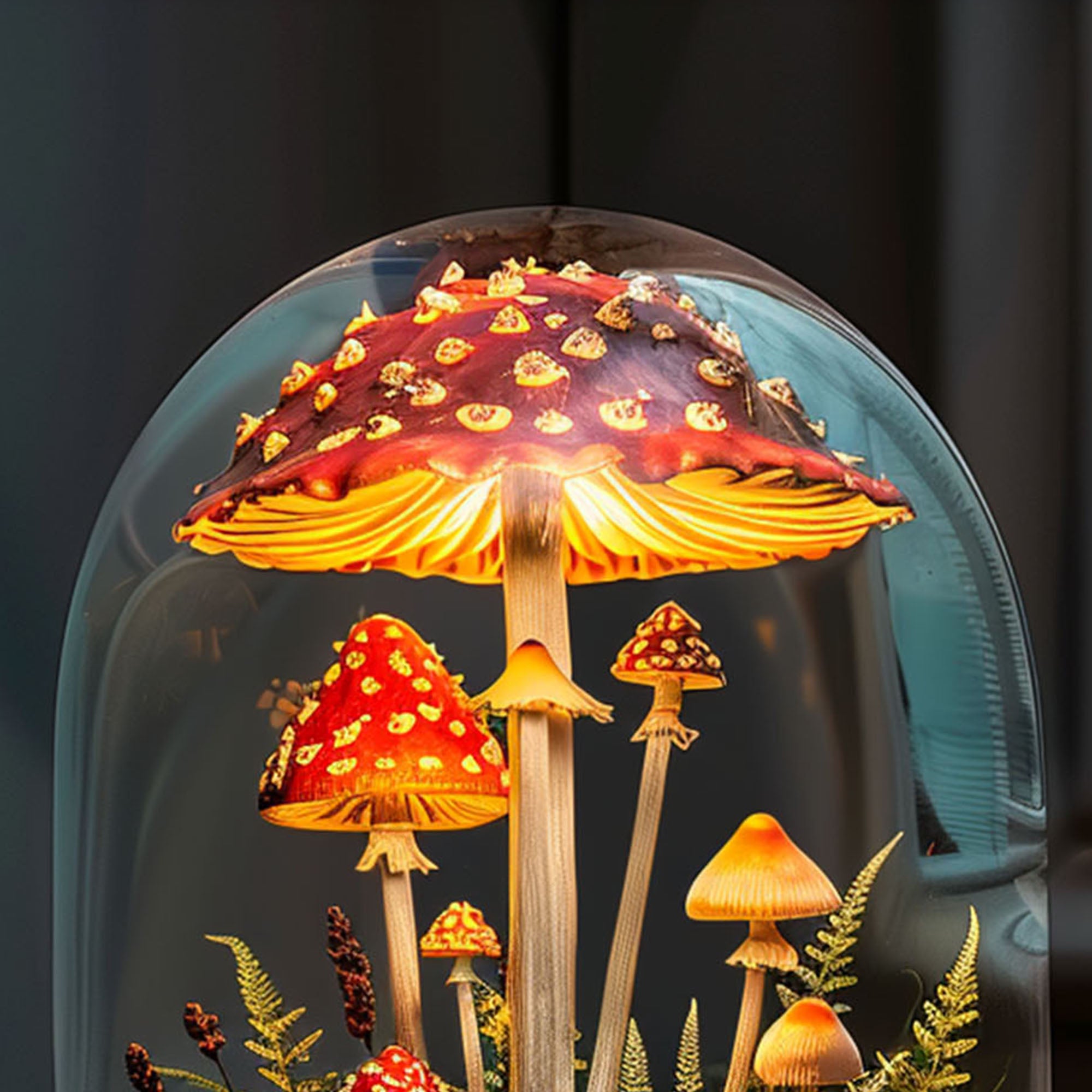 Handcrafted Mushroom Lamp SILDTMR032