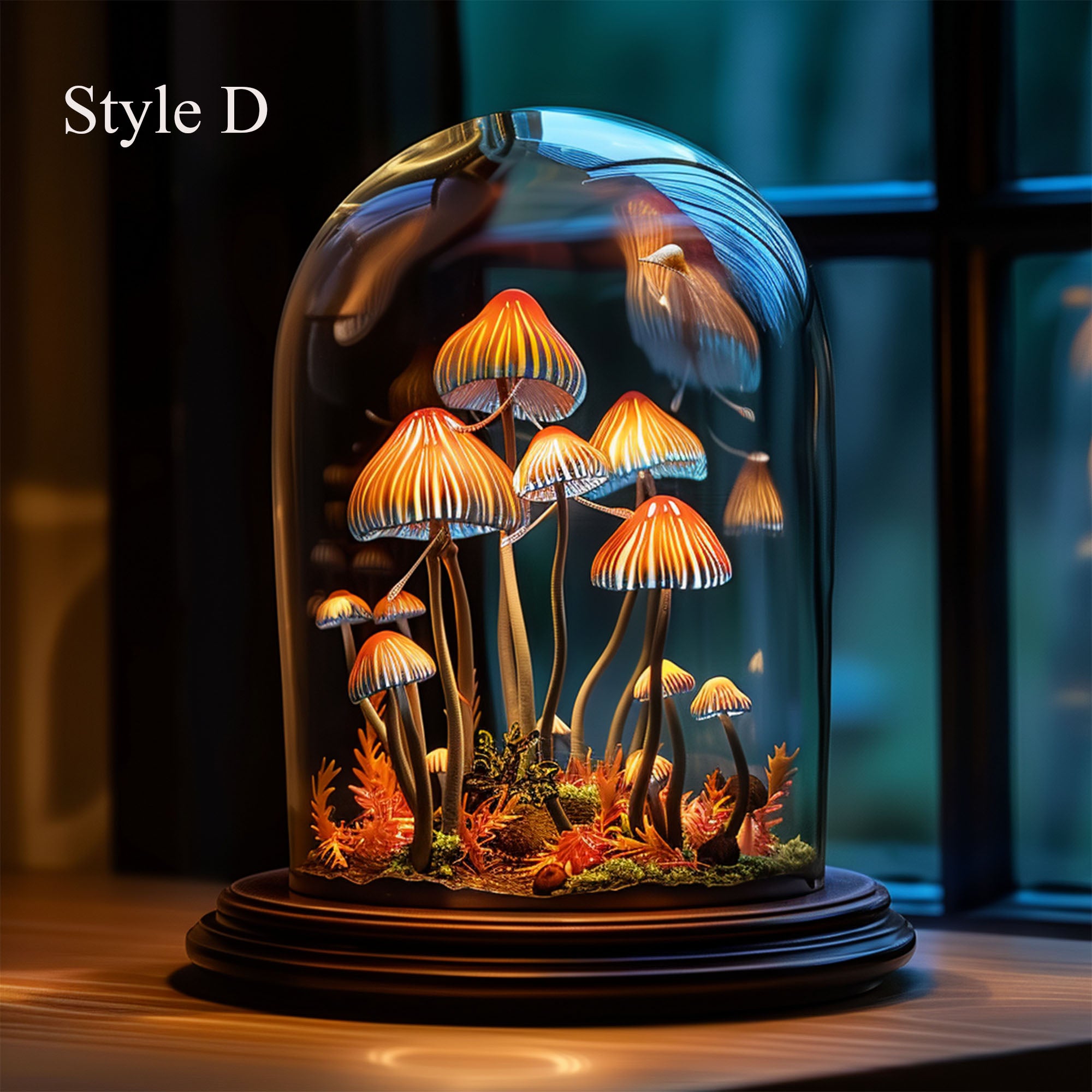 Mid Century Mushroom Night Light Magic SILDTMR024