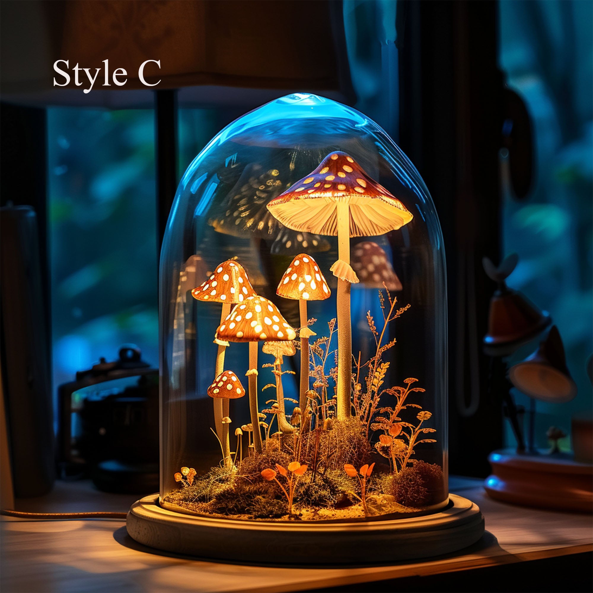 Mid Century Mushroom Night Light SILDTMR022