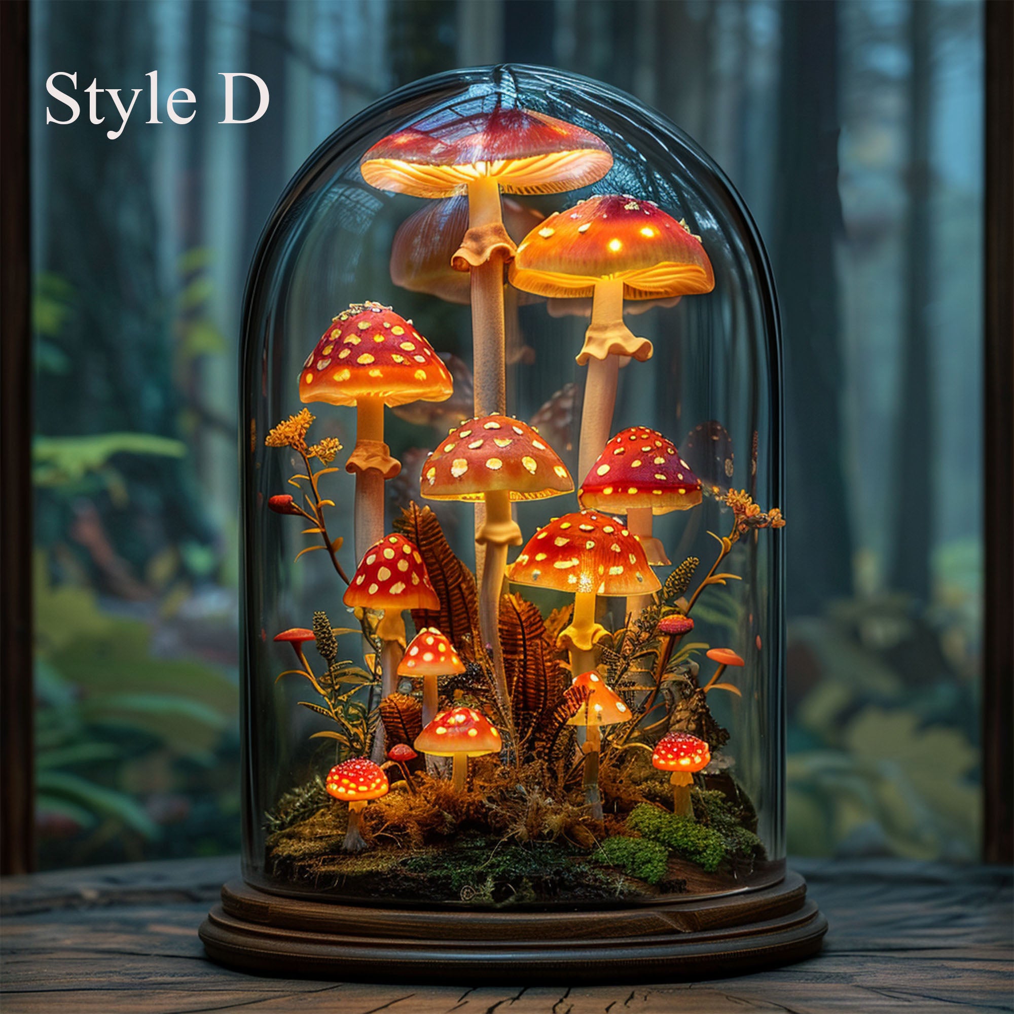 Custom Glass Mushroom Lamp SILDTMR028