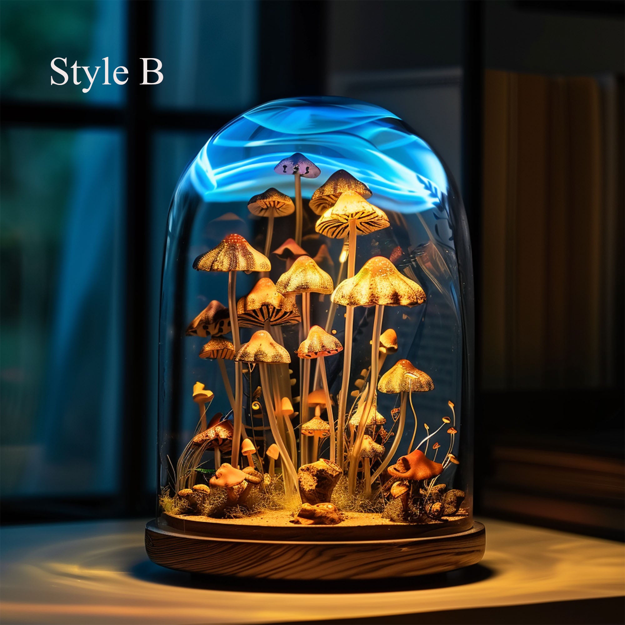 Mid Century Mushroom Night Light Decor SILDTMR023